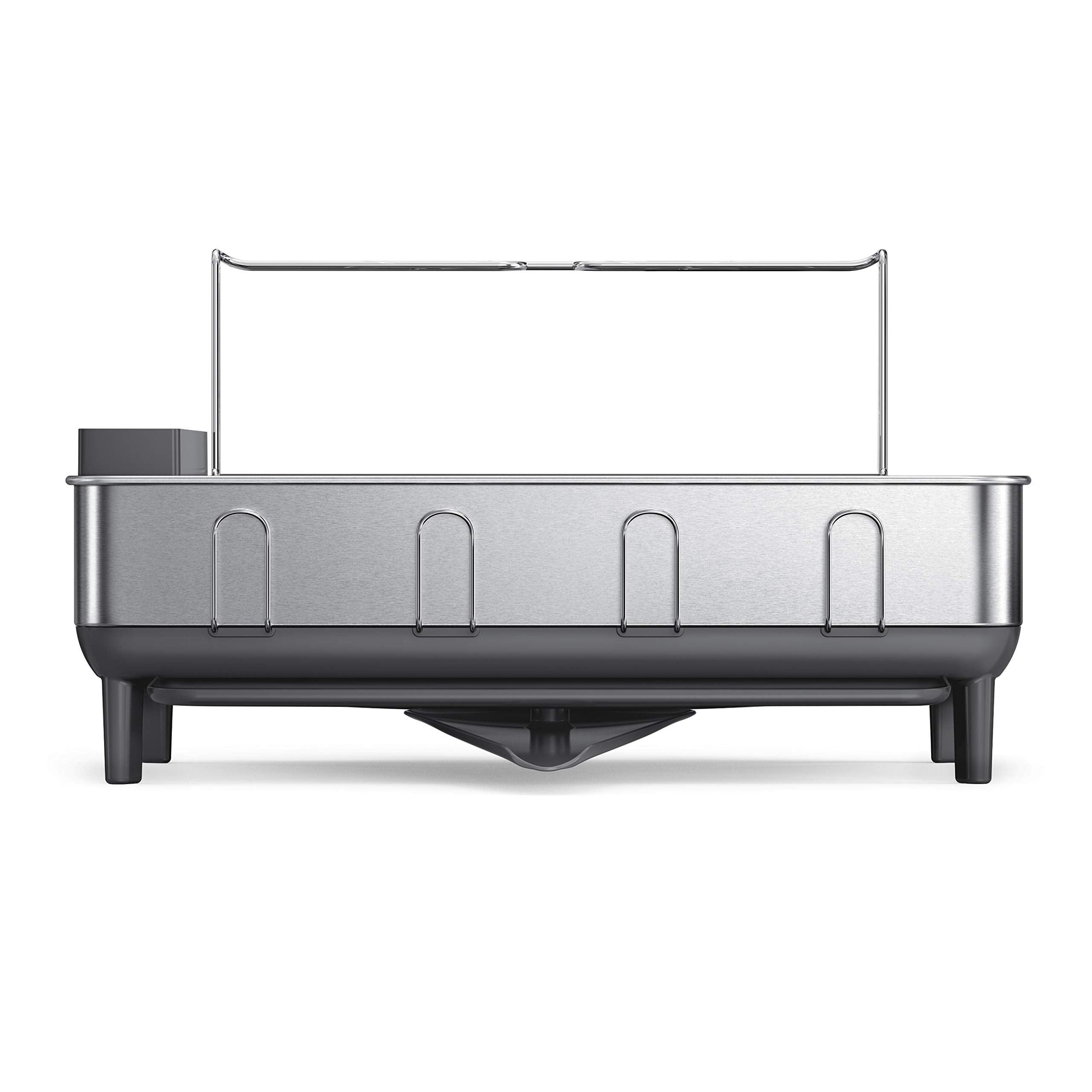 simplehuman-scolapiatti-con-telaio-in-acciaio-inox-beccuccio-girevole-e-supporto image 1