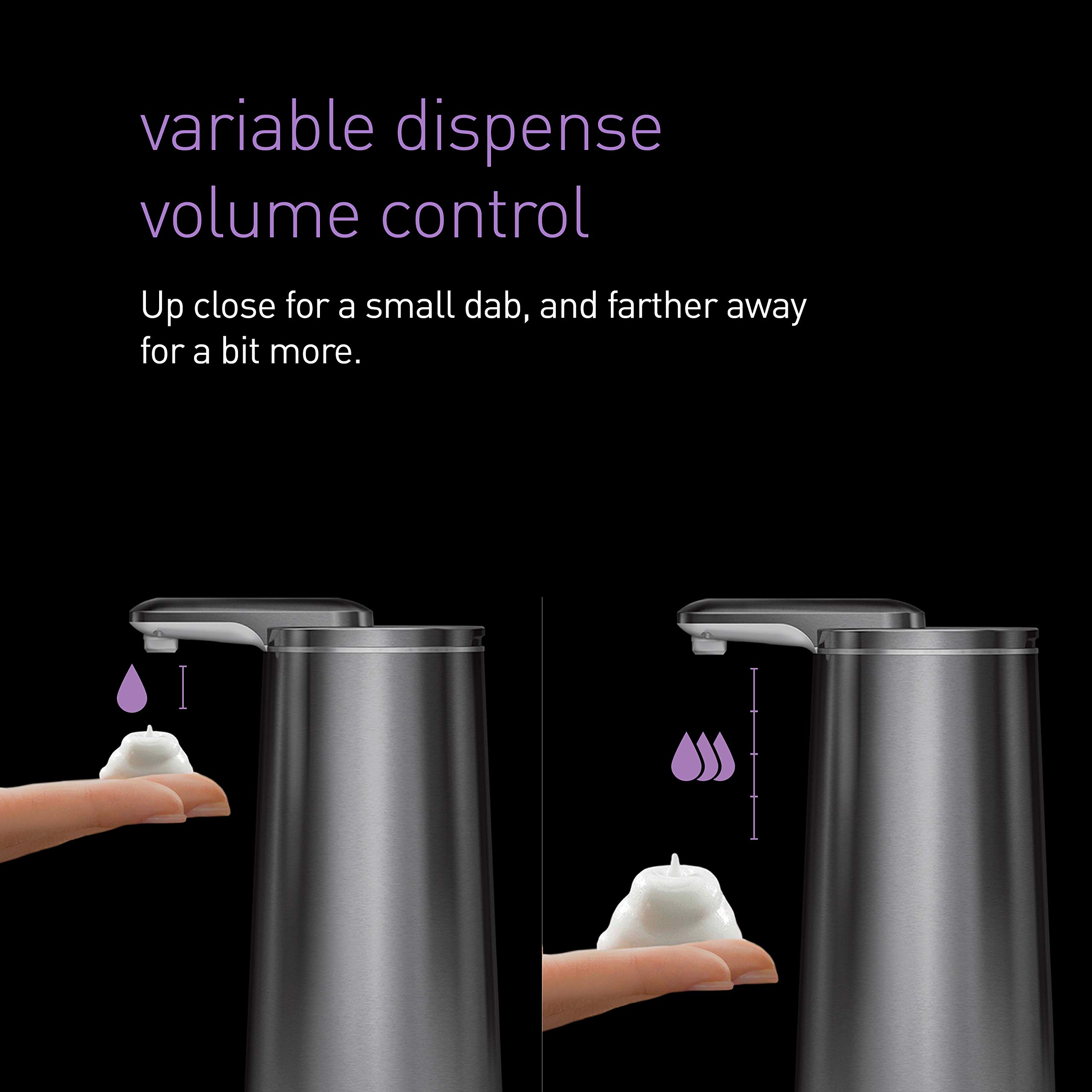 simplehuman-dispenser-sapone-in-schiuma-con-sensore-senza-tocco-acciaio-inox-car image 6