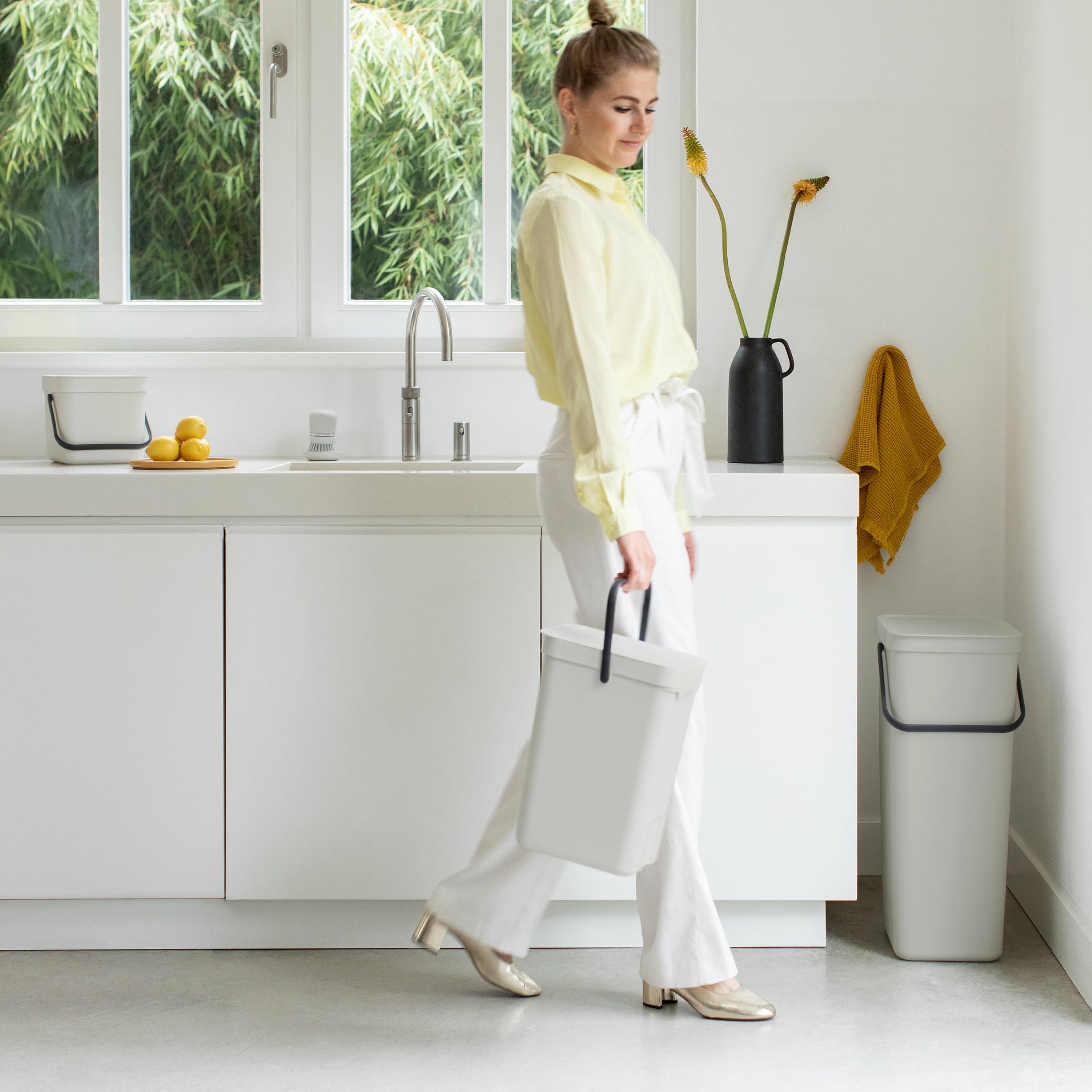 brabantia-sort-go-pattumiera-40-l-per-raccolta-differenziata-salvaspazio-con-cop image 3