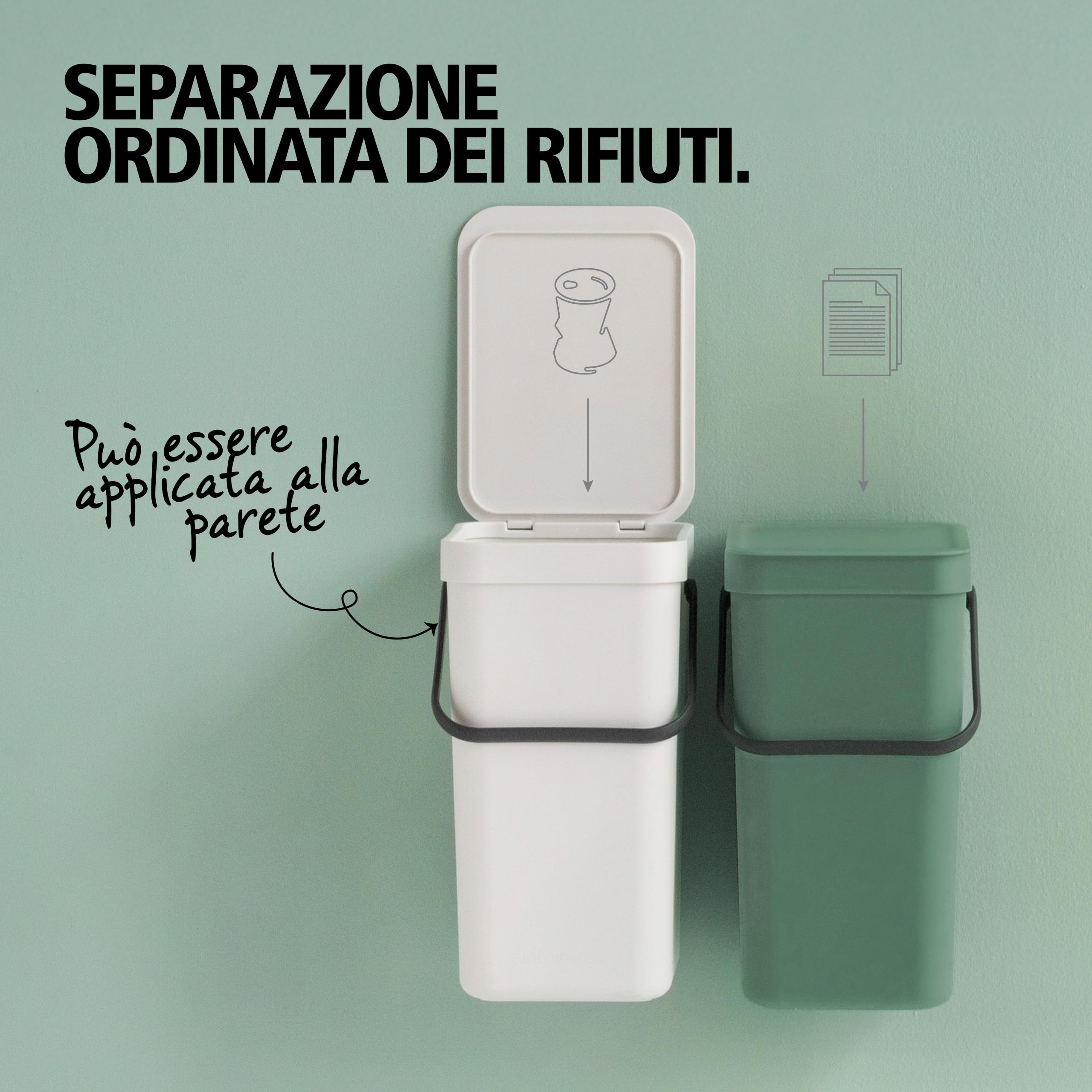 brabantia-sort-go-pattumiera-40-l-per-raccolta-differenziata-salvaspazio-con-cop image 4
