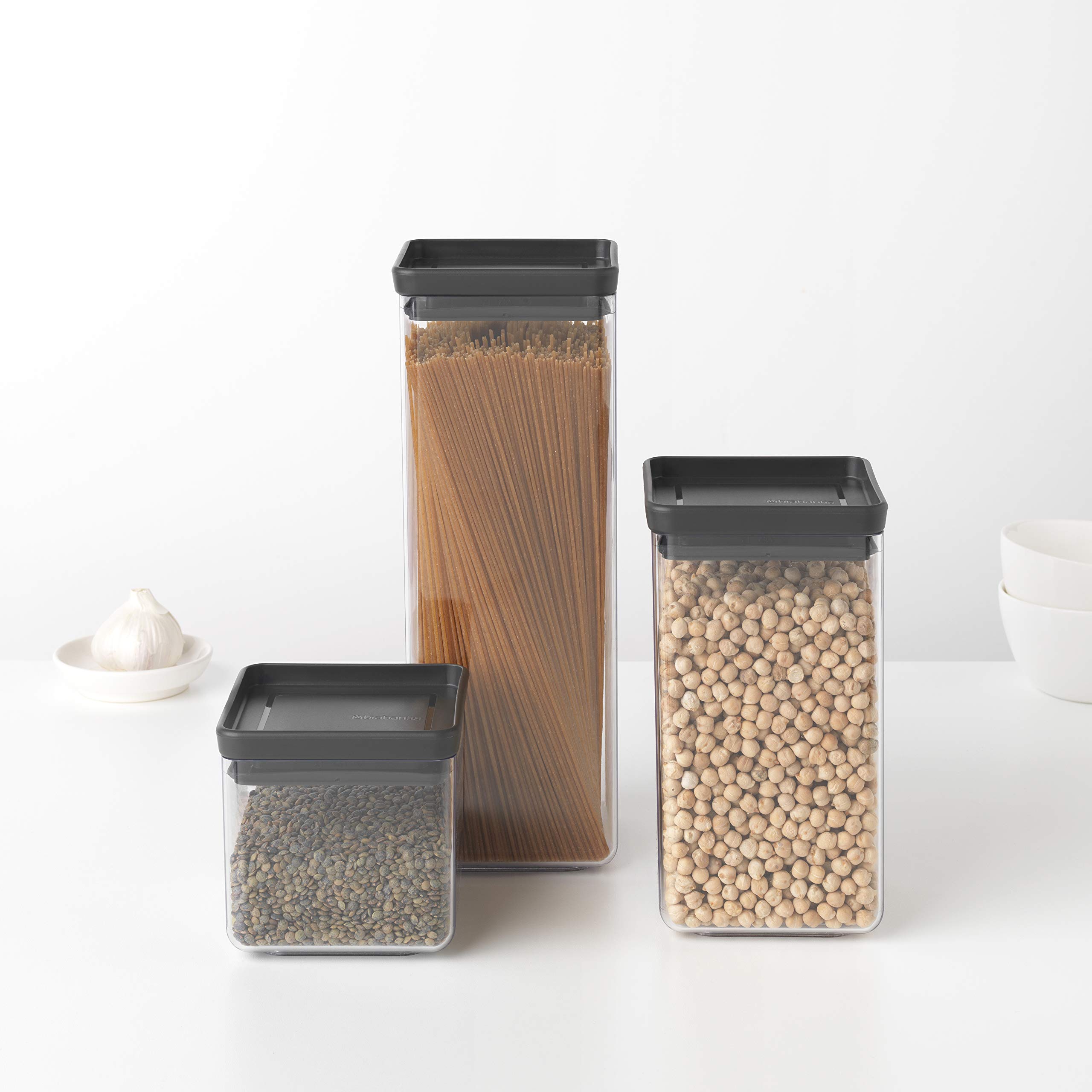 brabantia-tasty-square-canister-barattolo-quadrato-1-6-l-dark-grey-impilabile-sa image 3