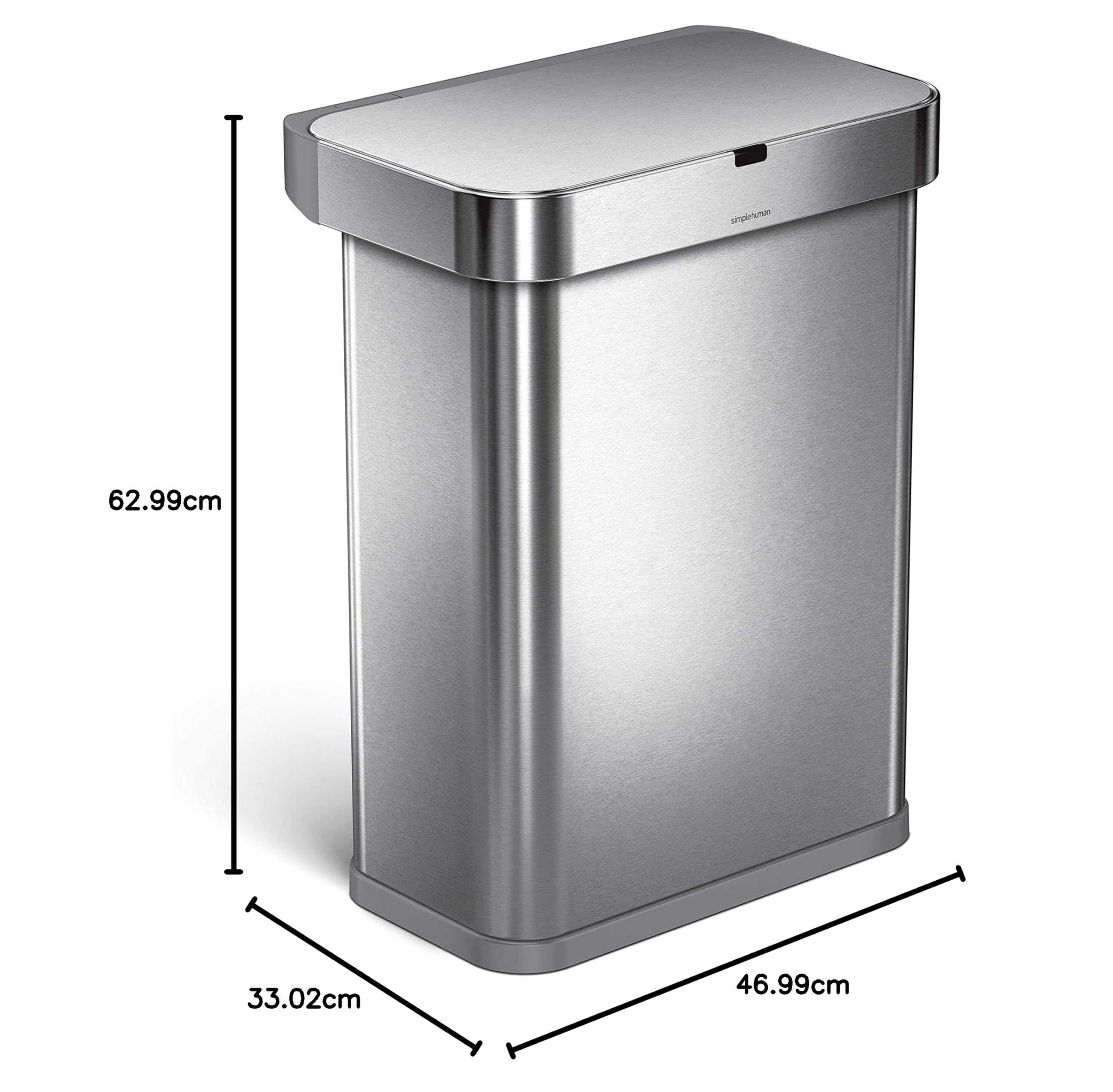 simplehuman-cestino-rettangolare-sensore-con-comandi-vocale-e-movimento-acciaio- image 7