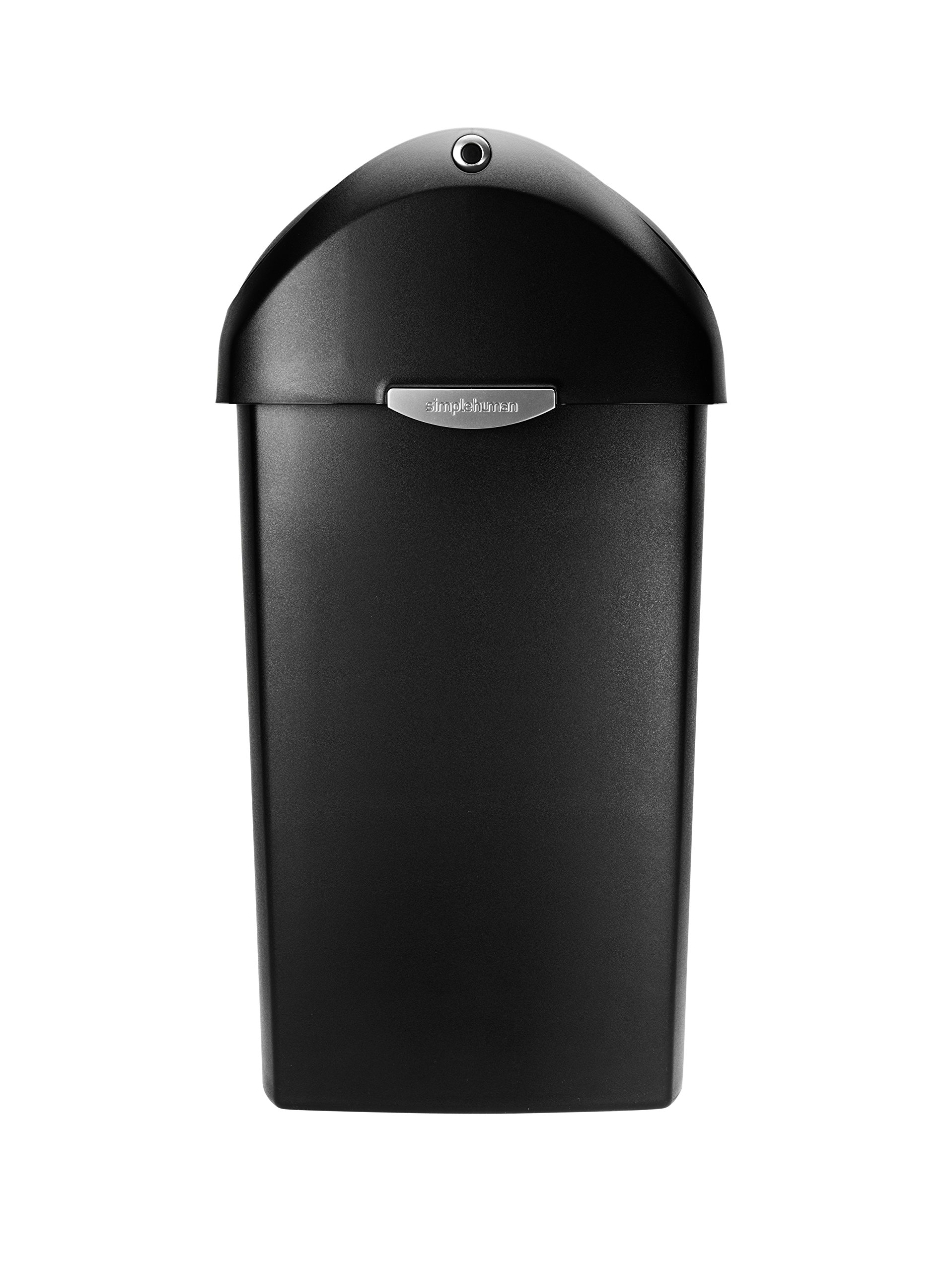 simplehuman-cestino-con-coperchio-oscillante-40-l-plastica-nera image 3