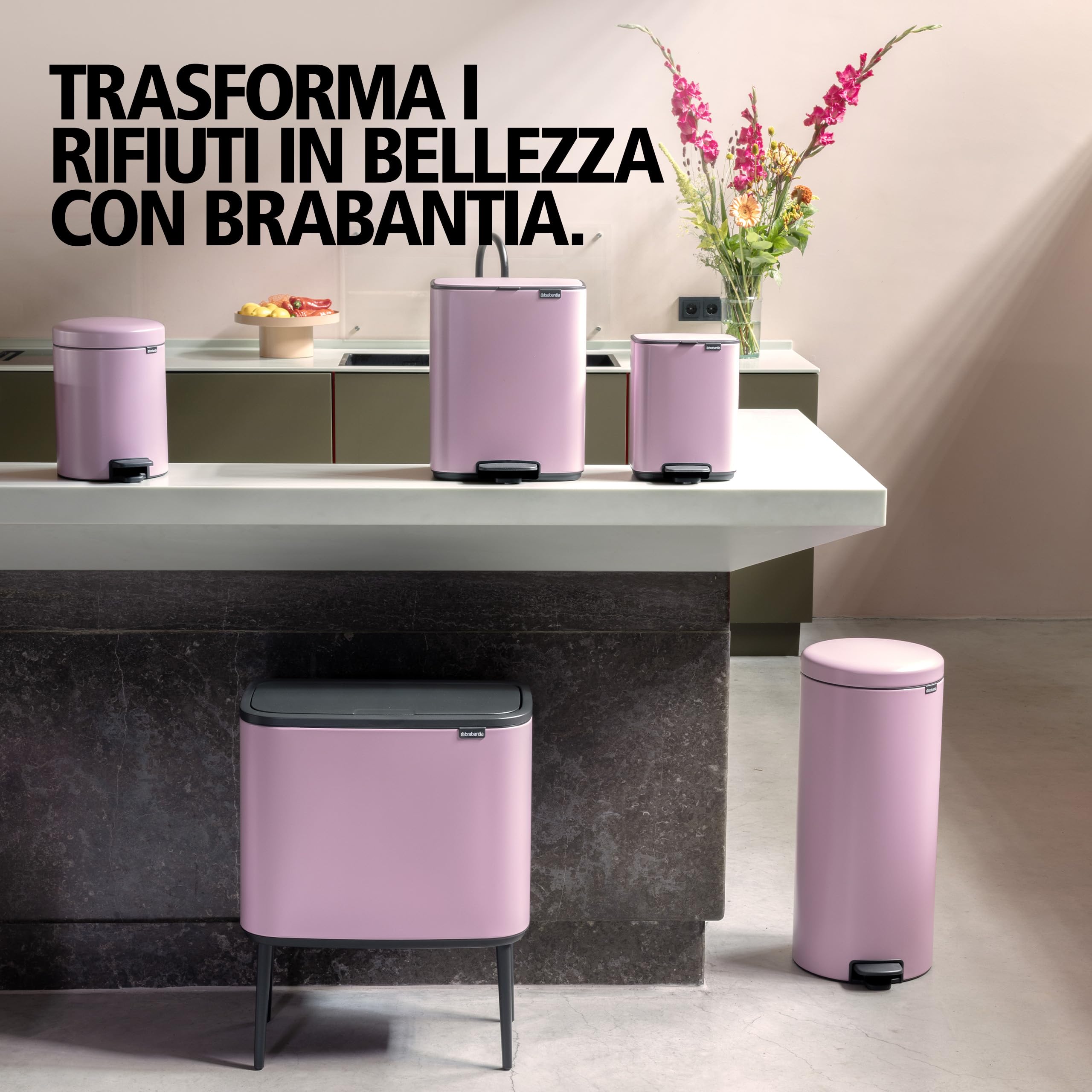 brabantia-sort-go-pattumiera-da-cucina-25l-con-supporto-parete-incluso-coperchio image 6