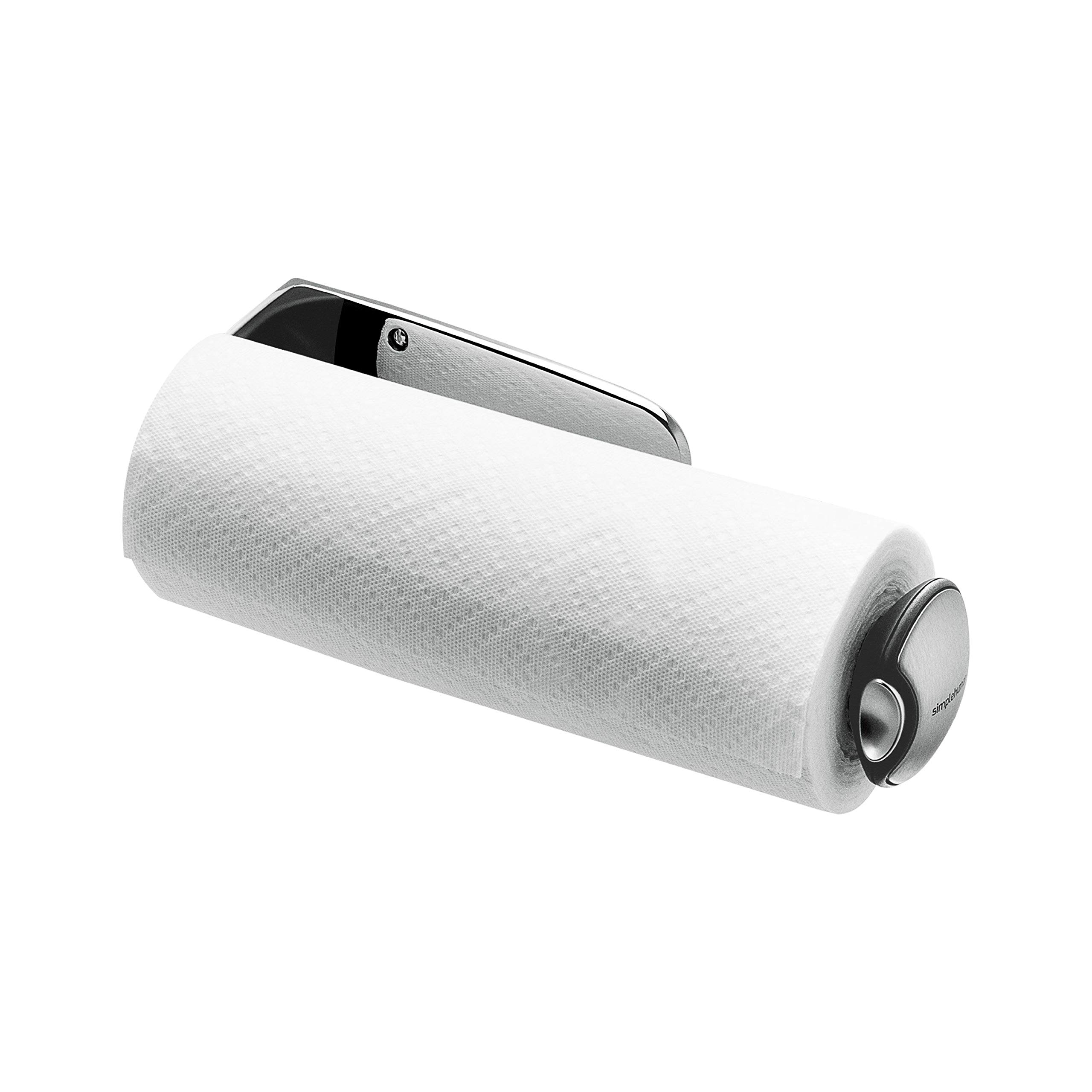 simplehuman-kt1024-portarotolo-a-muro-in-acciaio-inox-spazzolato-con-molla-ad-an image 2