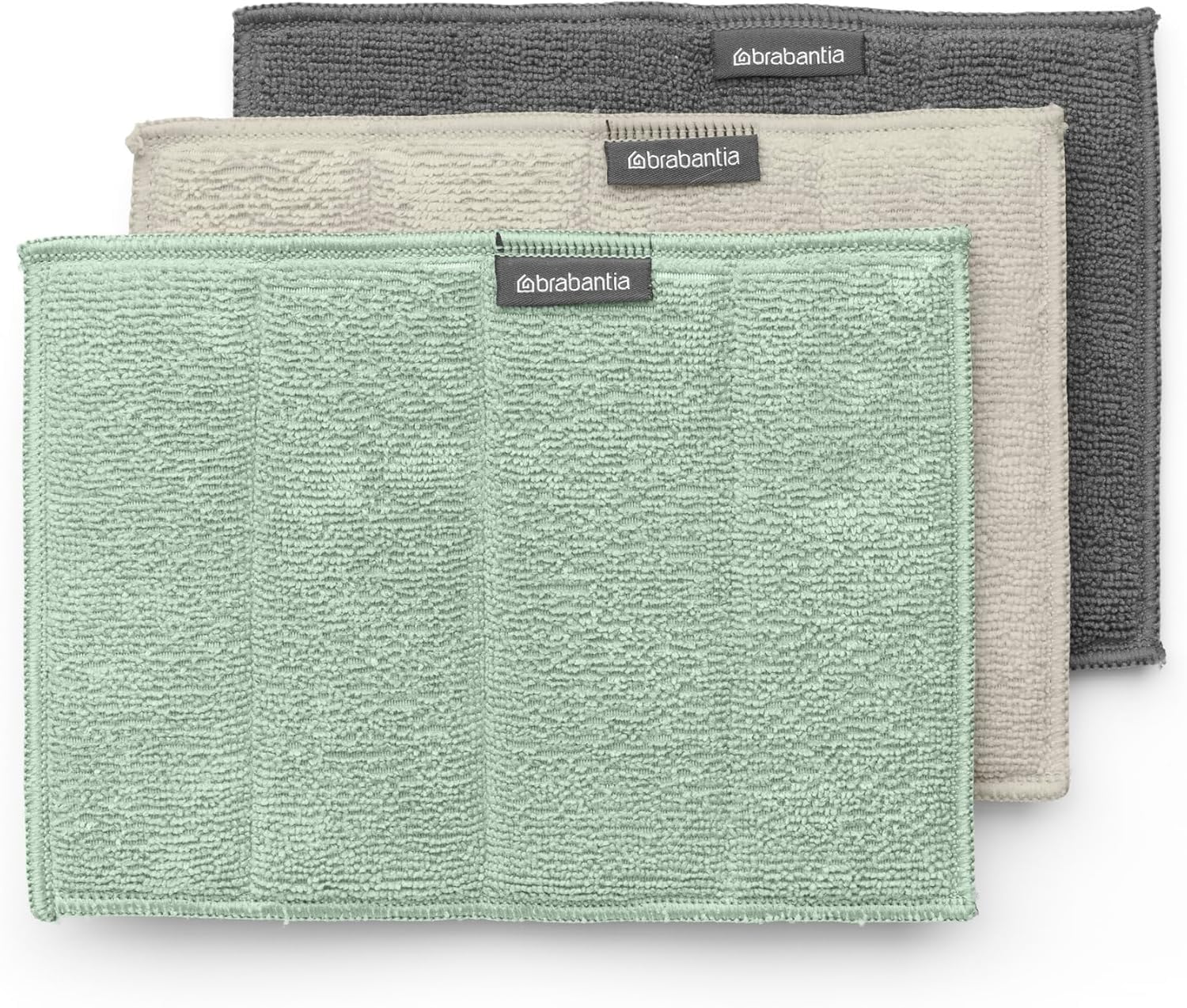 brabantia-sinkside-set-3-panni-microfibra-cucina-16x22-cm-lavabili-in-lavatrice- image 1