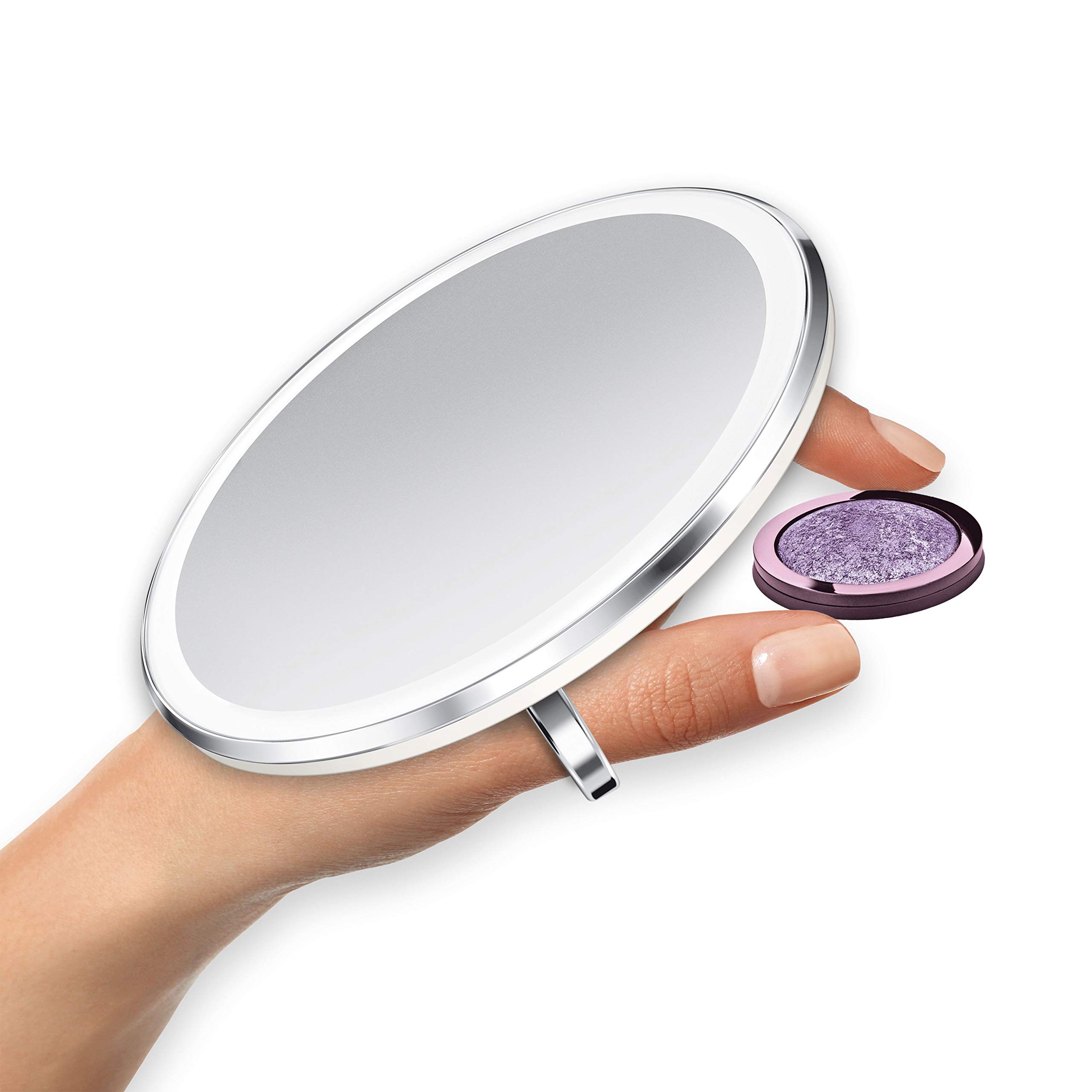 simplehuman-specchio-compatto-con-sensore-illuminazione-tru-lux-650-lux-ingrandi image 4
