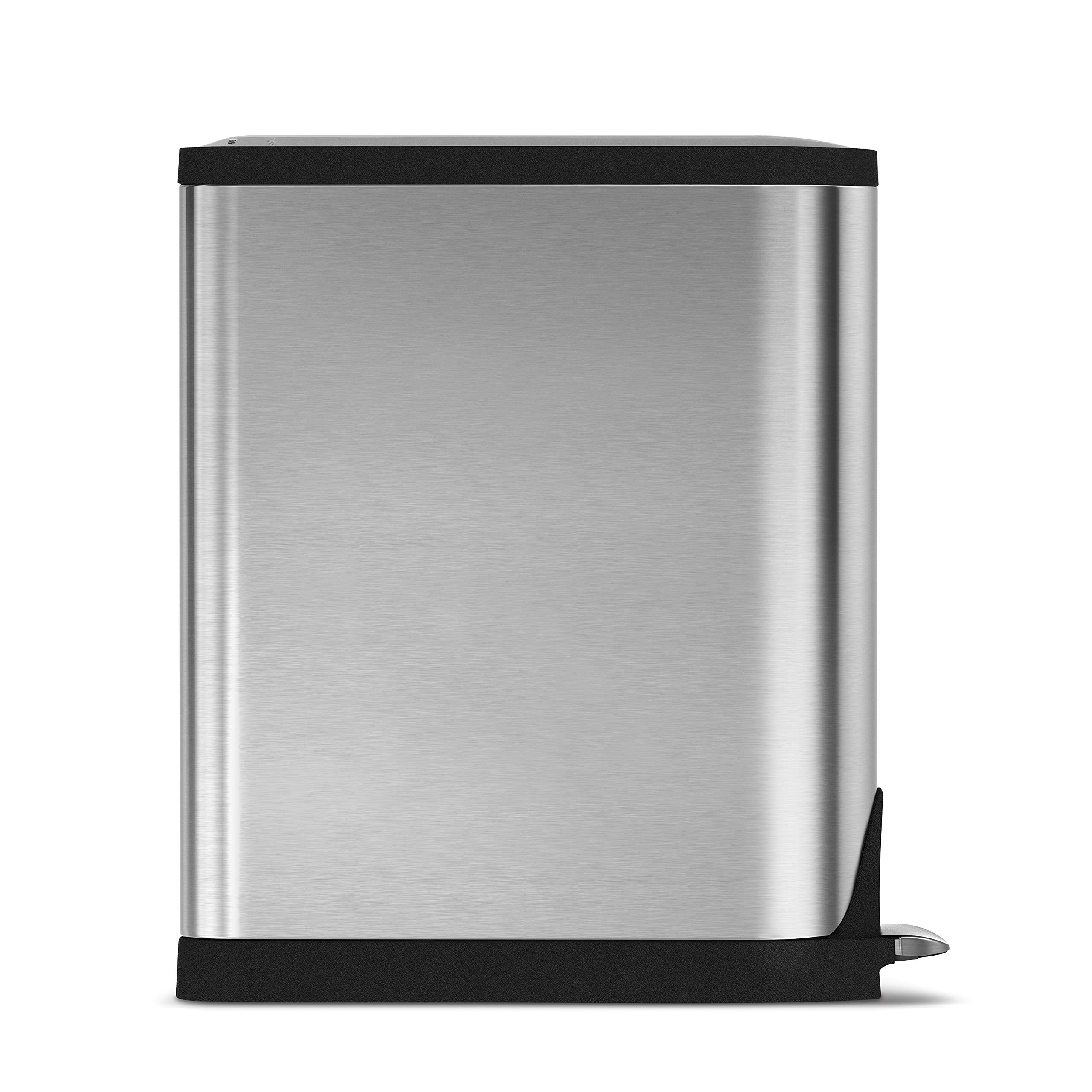 simplehuman-cw2017-cestino-a-farfalla-con-pedale-40l-20-20-raccolta-differenziat image 3