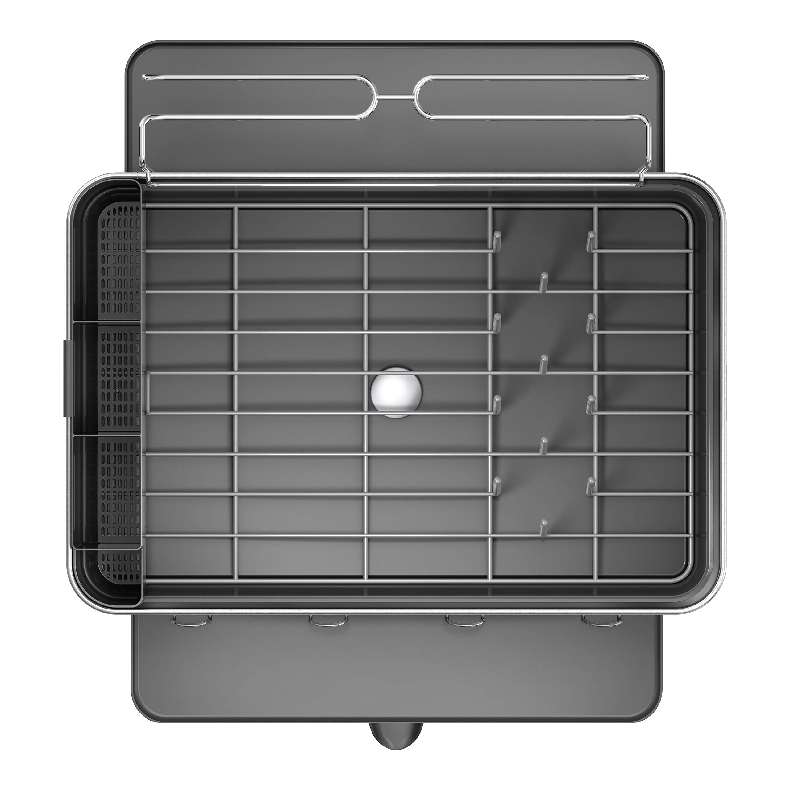 simplehuman-scolapiatti-con-telaio-in-acciaio-inox-beccuccio-girevole-e-supporto image 3