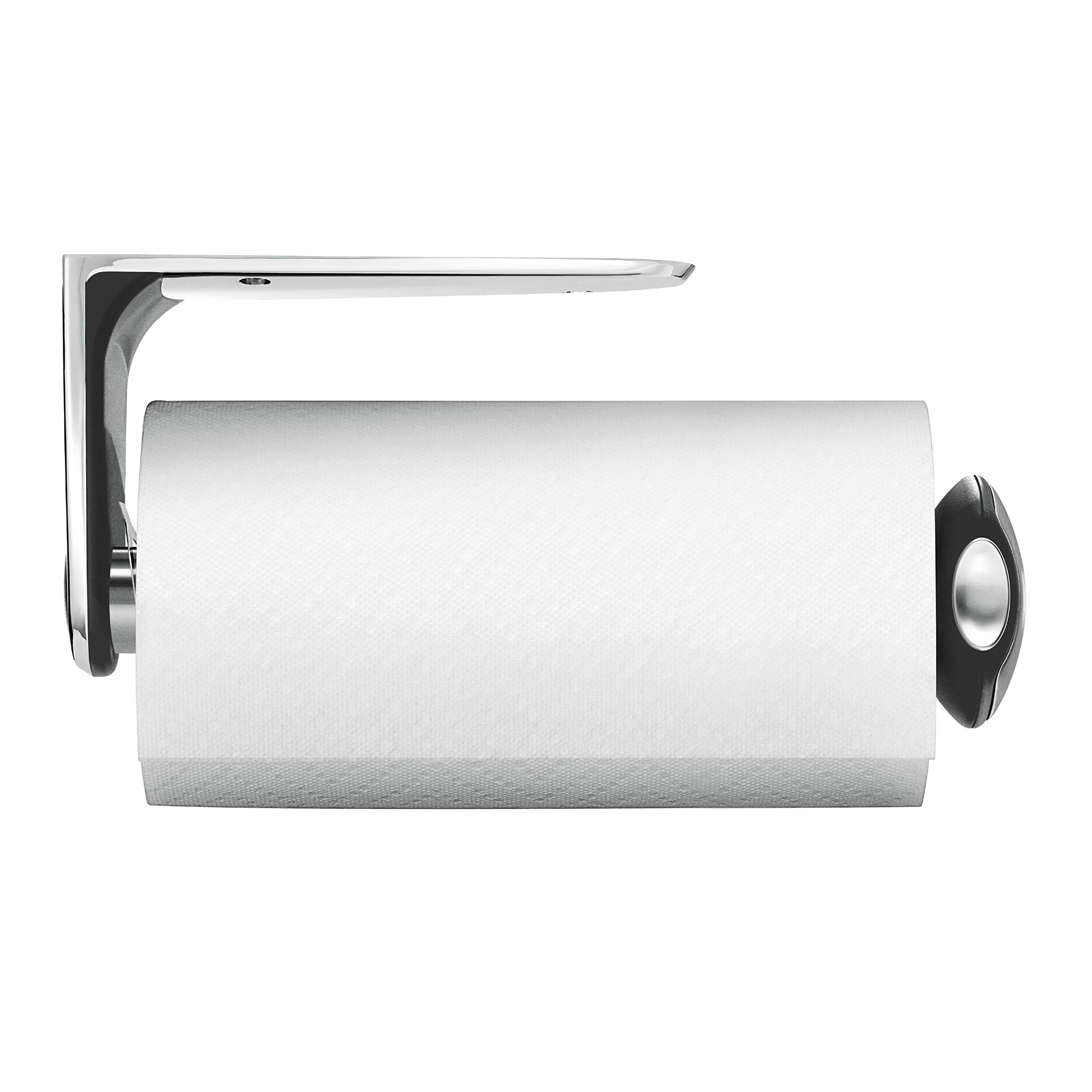 simplehuman-portarotolo-porta-asciugamani-di-carta-a-tensione-in-piedi-strappo-c image 7