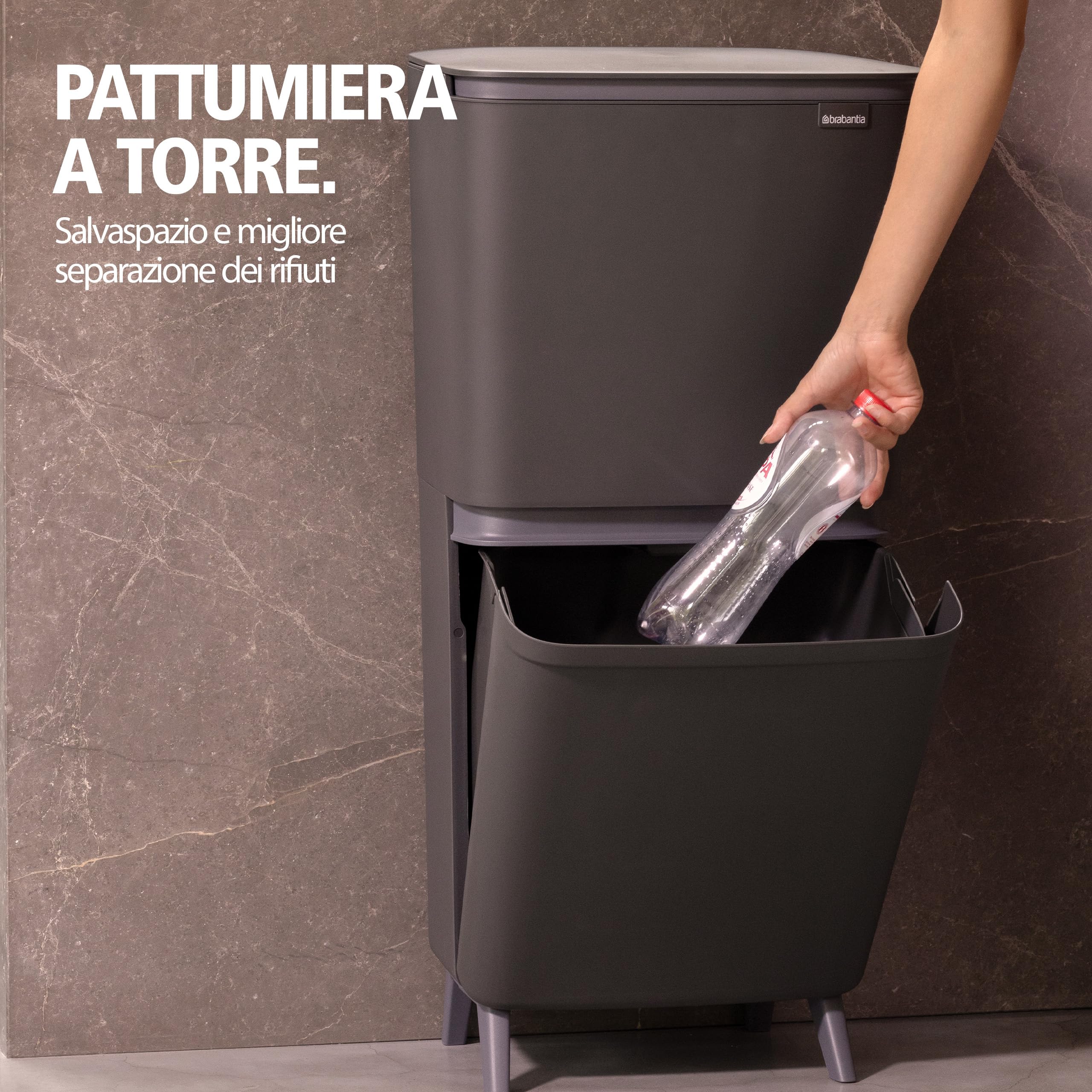 brabantia-sortup-hi-20-25-litri-pattumiera-differenziata-alta-e-stretta-con-2-se image 5
