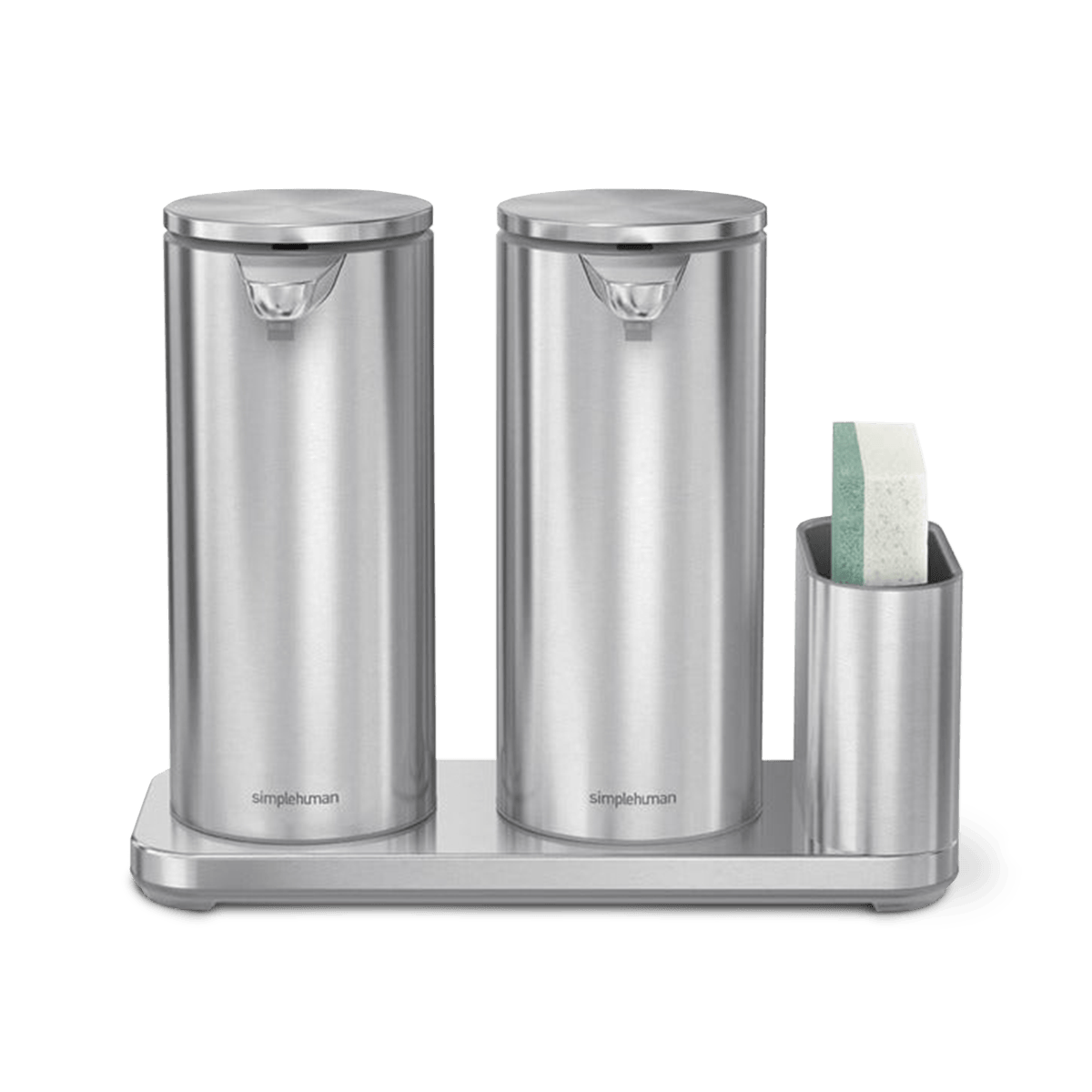 simplehuman-sensor-pump-duo-doppio-dispenser-sapone-con-sensore-14-oz-ricaricabi image 2