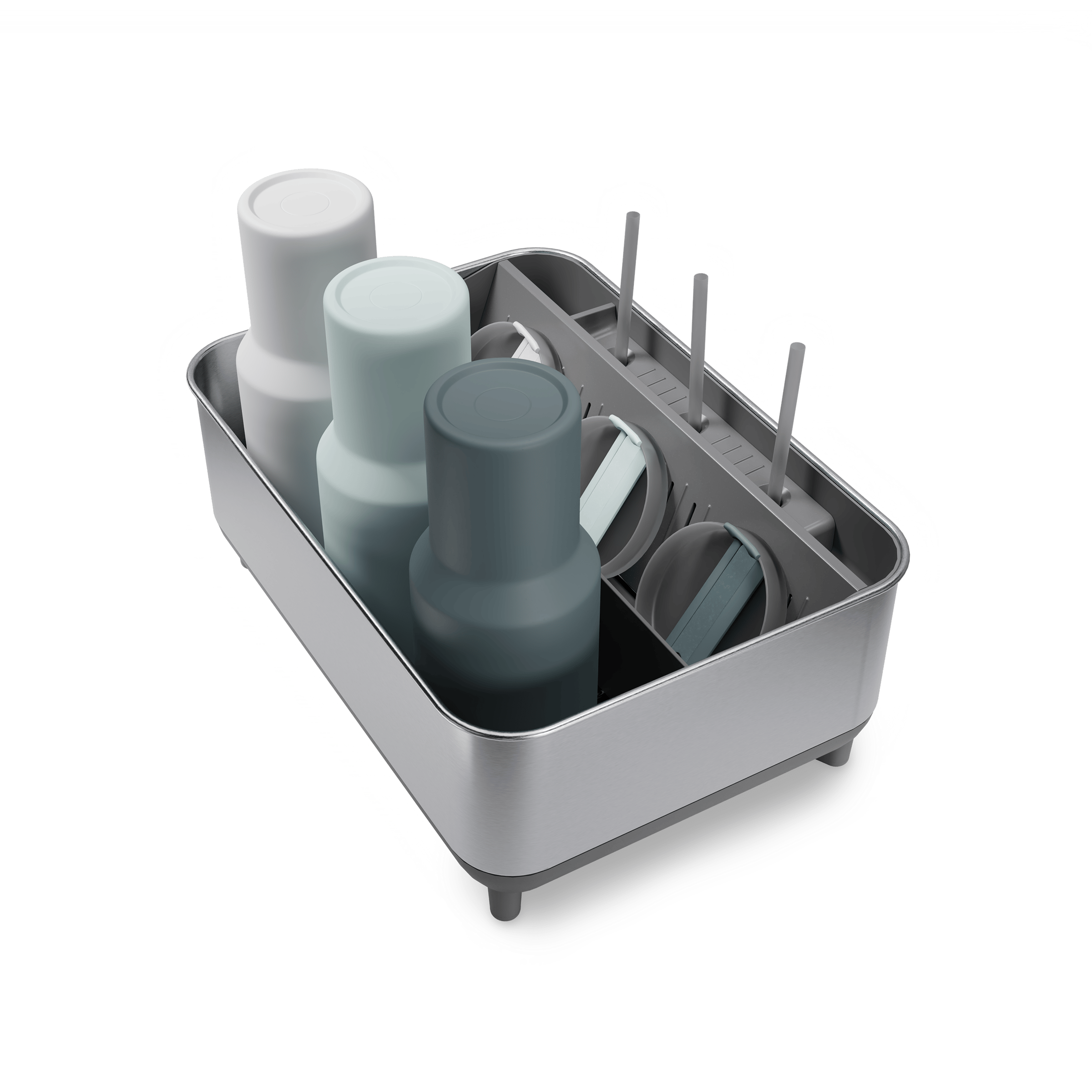simplehuman-bottle-dock-portabottiglie-in-acciaio-con-base-in-terra-di-diatomee- image 4