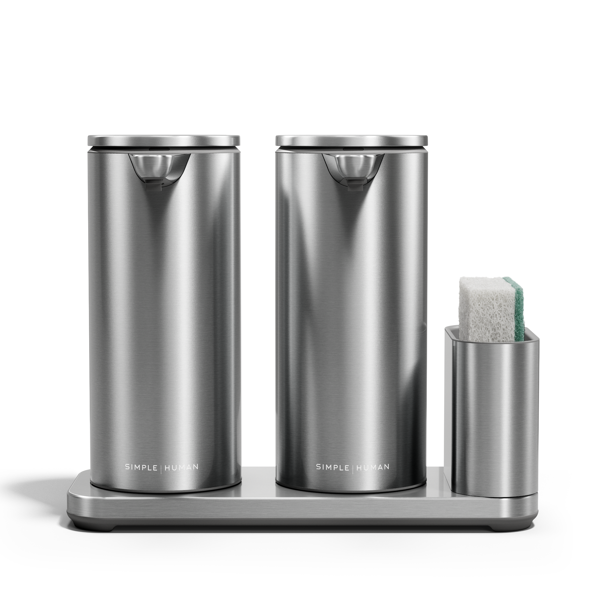 simplehuman-sensor-pump-duo-dispenser-sapone-a-sensore-doppio-con-caddy-doppio-p image 1