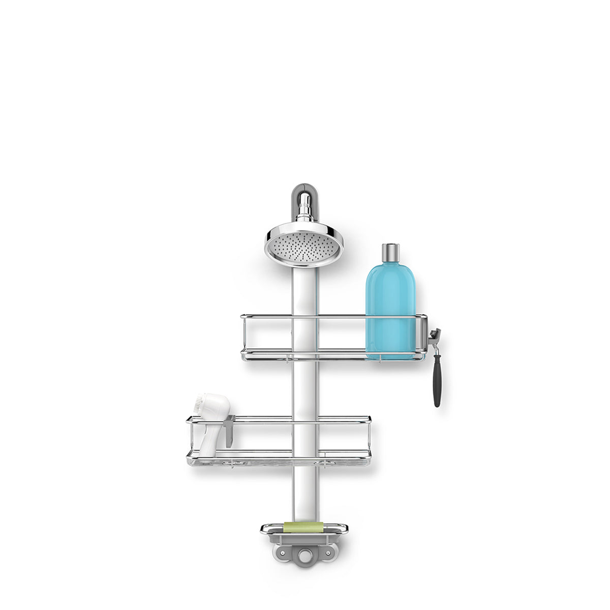 simplehuman-shower-caddy-hanging-rastrelliera-doccia-sospesa-senza-fori-con-mens image 3