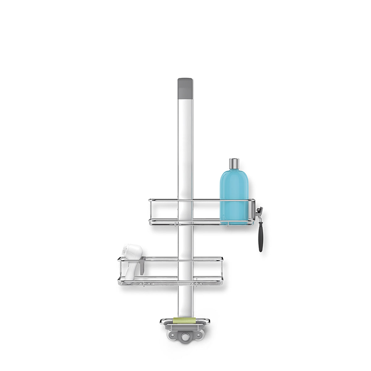 simplehuman-shower-caddy-hanging-rastrelliera-doccia-sospesa-senza-fori-con-mens image 4
