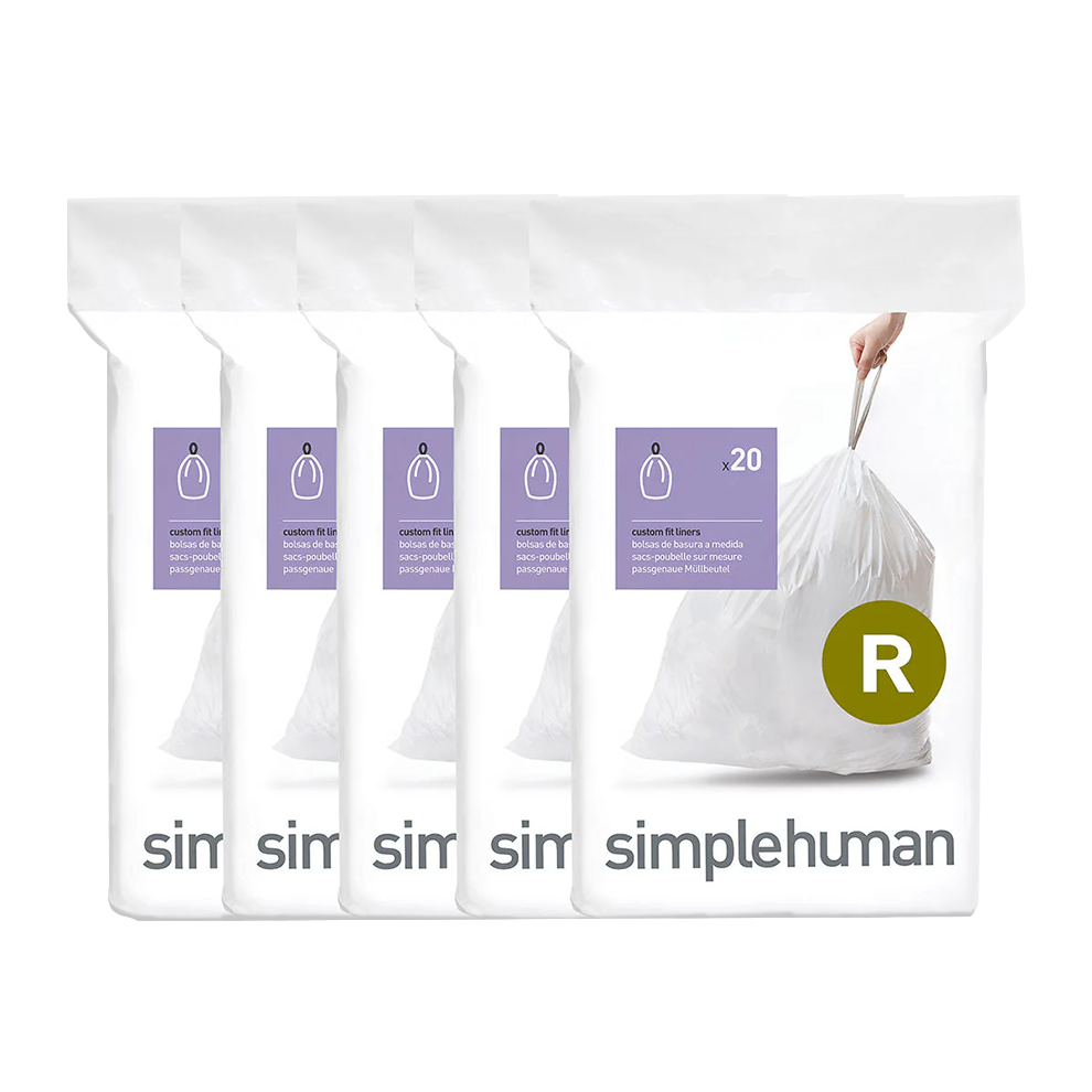 simplehuman-code-r-sacchetti-custom-fit-plastica-extra-spessa-a-doppia-cucitura- image 1