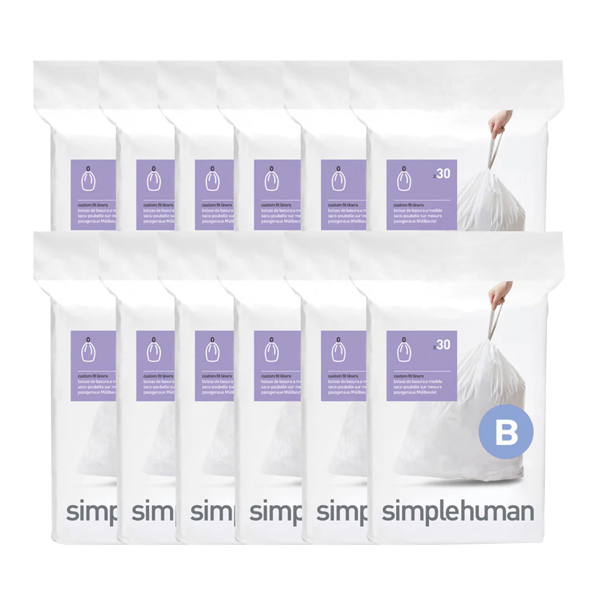 simplehuman-code-b-custom-fit-liners-sacchetti-spazzatura-su-misura-per-pattumie image 5