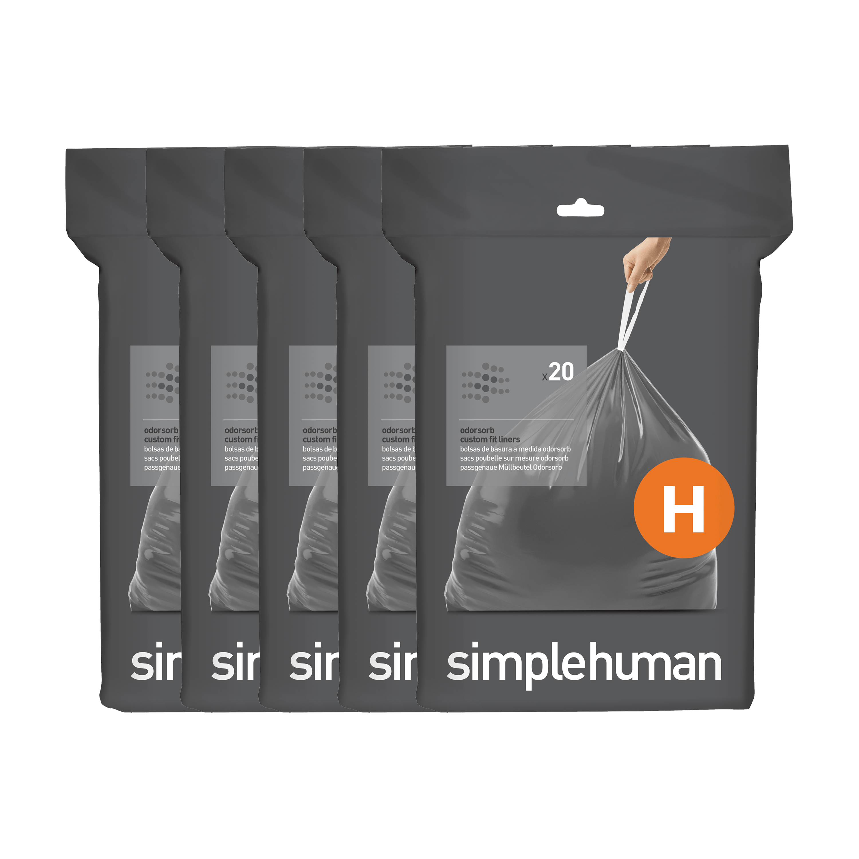 simplehuman-code-h-custom-fit-liner-sacchetti-personalizzati-per-pattumiera-tipo image 3