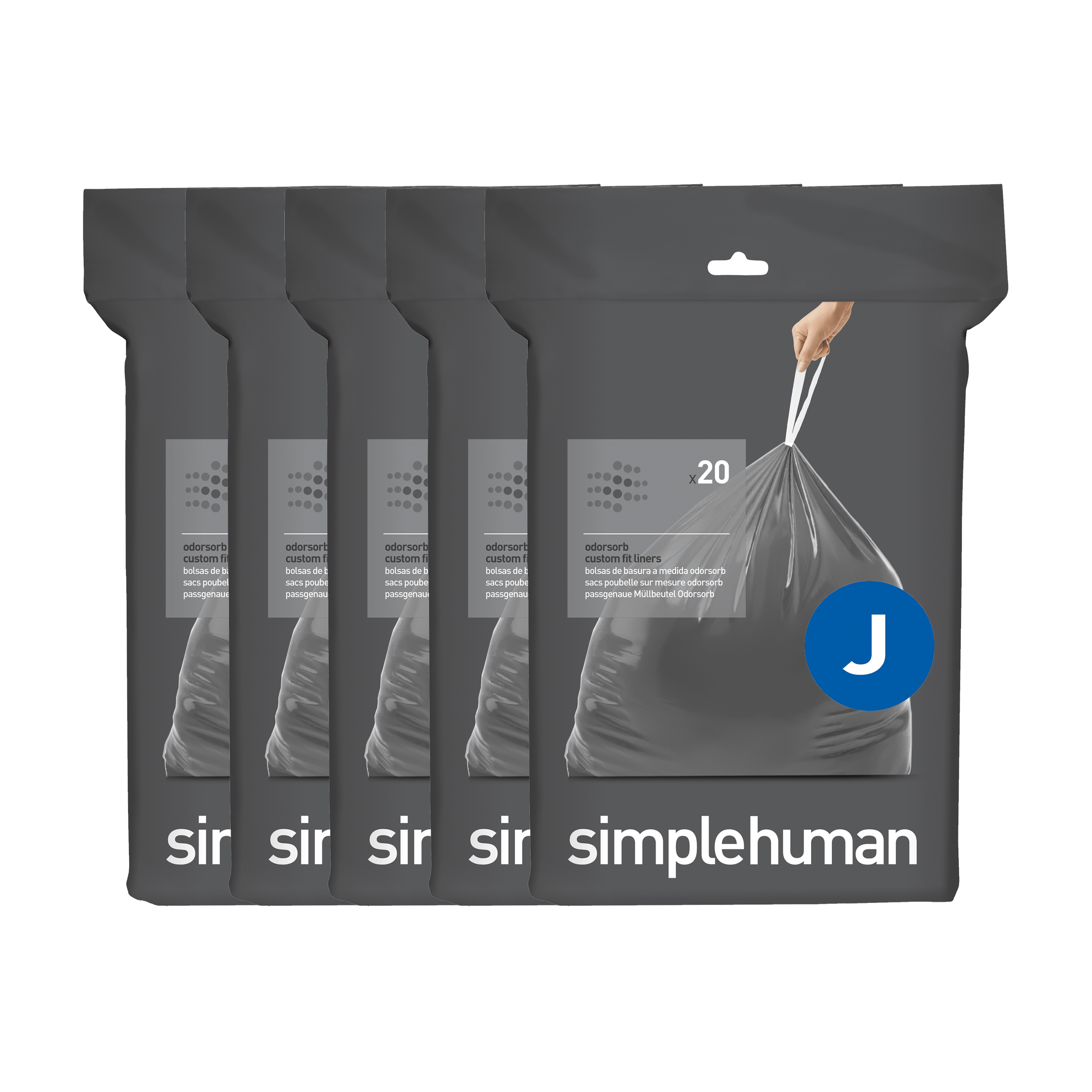 simplehuman-code-j-custom-fit-liner-sacchetti-su-misura-per-cestini-simplehuman- image 2