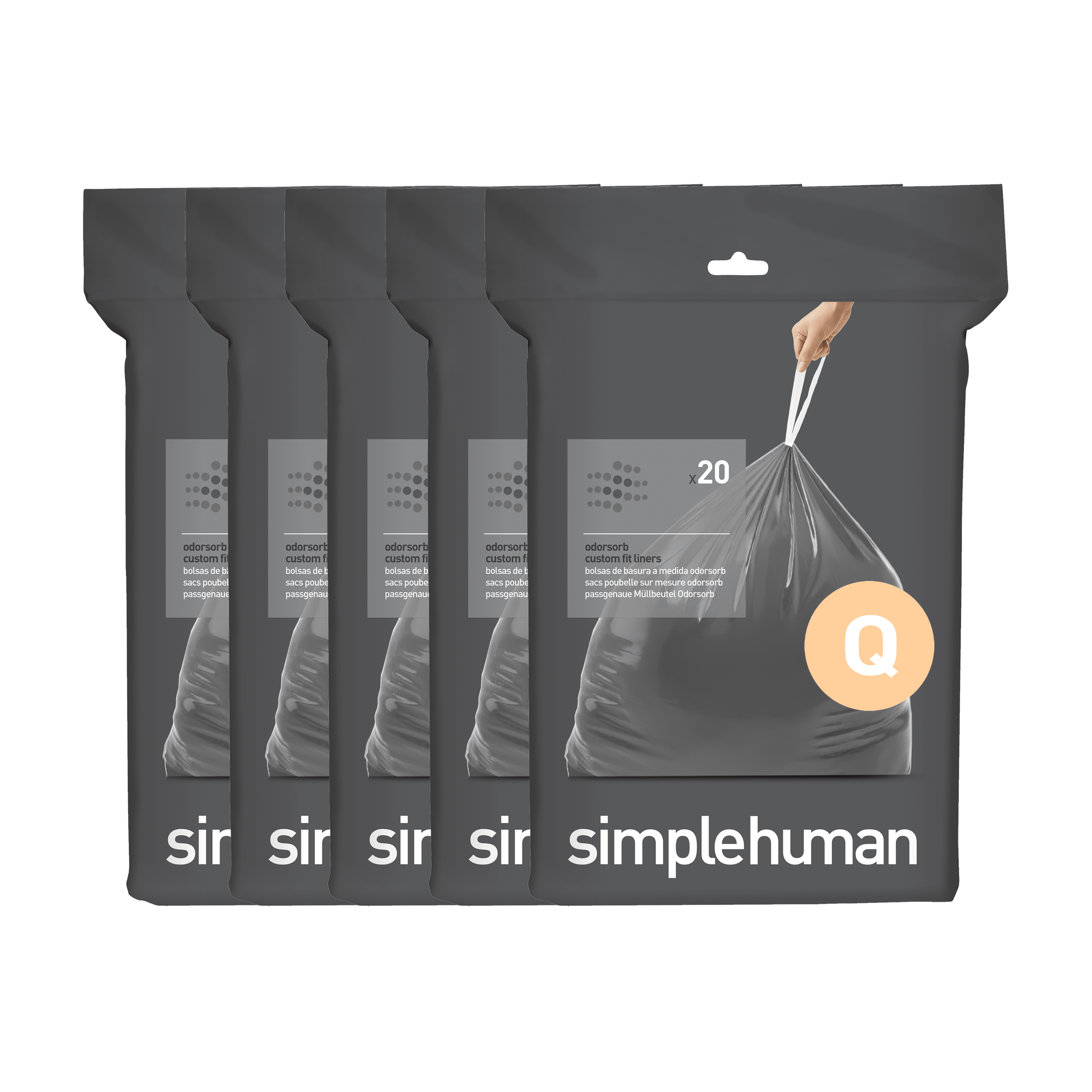 simplehuman-code-q-custom-fit-liner-sacchetti-su-misura-per-pattumiere-compatibi image 2