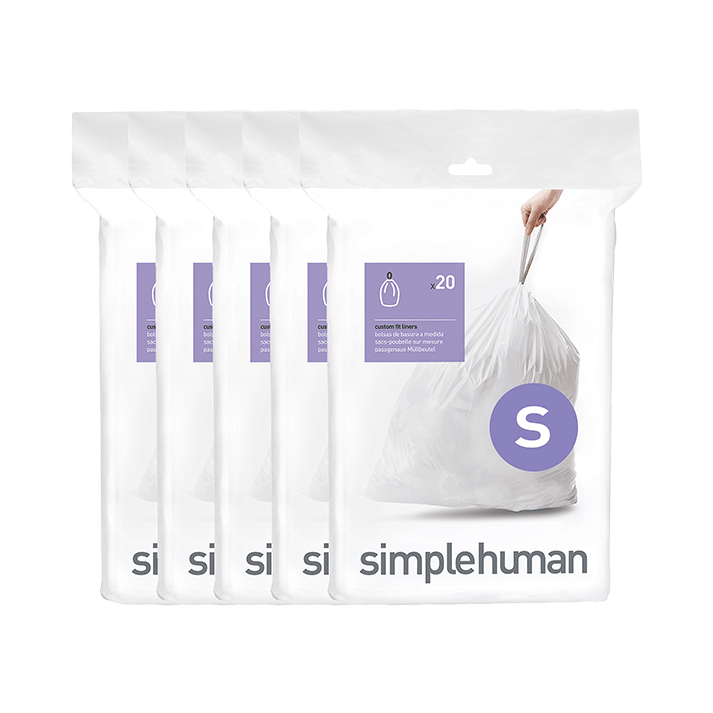 simplehuman-code-s-custom-fit-liners-sacchetti-su-misura-per-pattumiera-plastica image 1