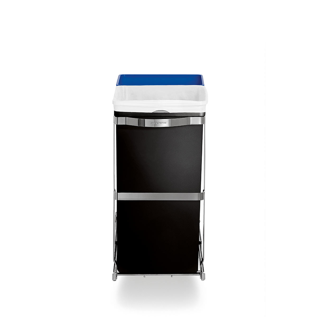 simplehuman-cestino-estraibile-sotto-piano-35l-dual-compartment-con-binari-a-sfe image 4