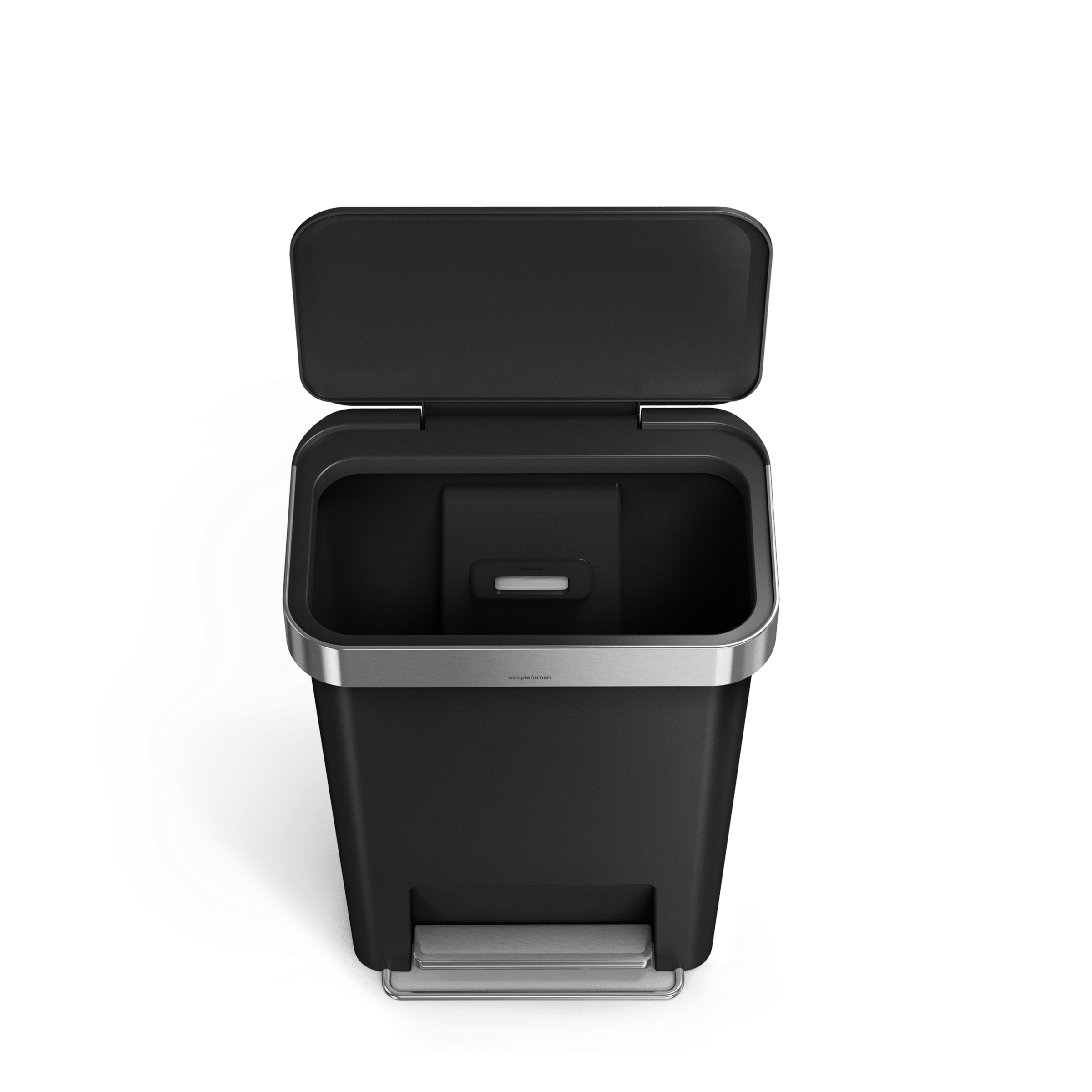 simplehuman-45l-hybrid-step-can-pattumiera-a-pedale-ibrida-45-litri-con-tasca-po image 6