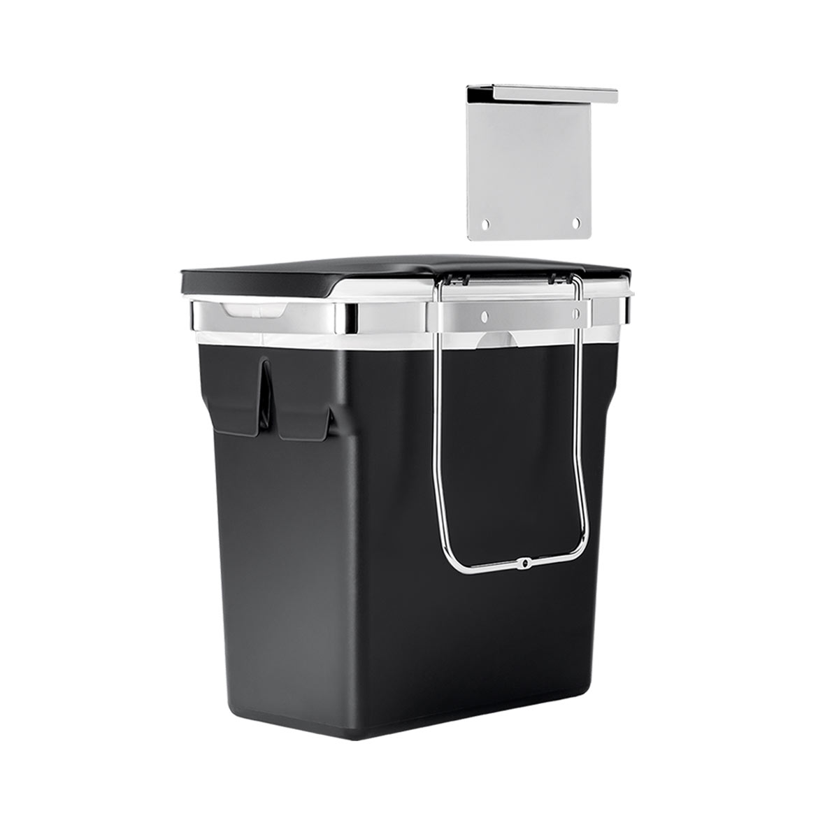 simplehuman-10l-in-cabinet-can-cestino-da-anta-da-10-litri-con-cornice-in-acciai image 3