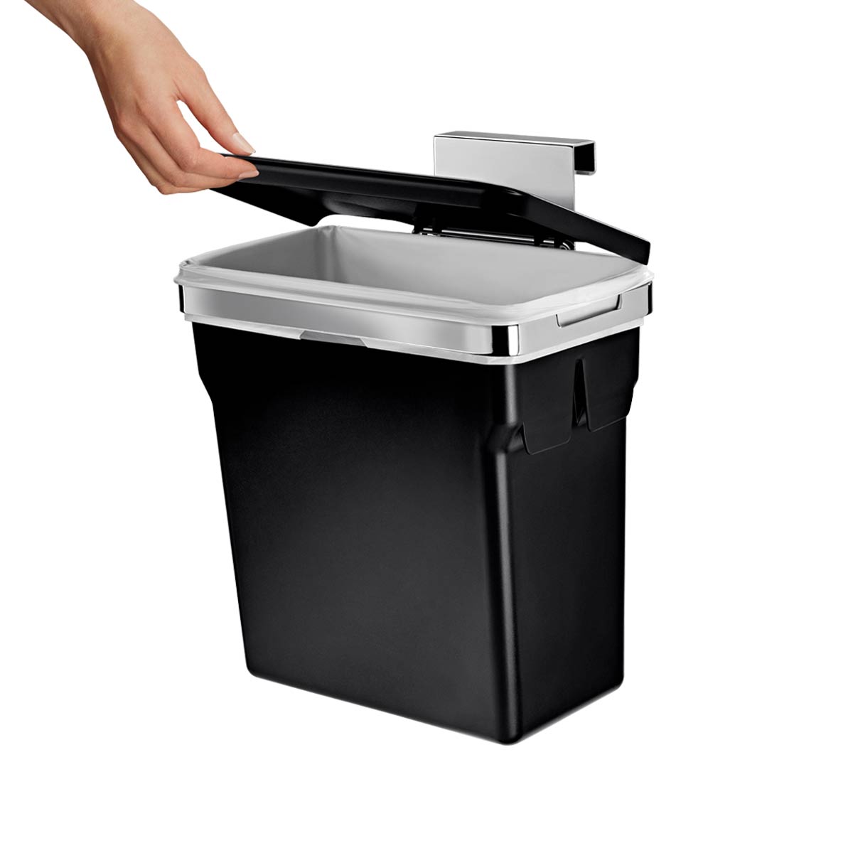 simplehuman-10l-in-cabinet-can-cestino-da-anta-da-10-litri-con-cornice-in-acciai image 4