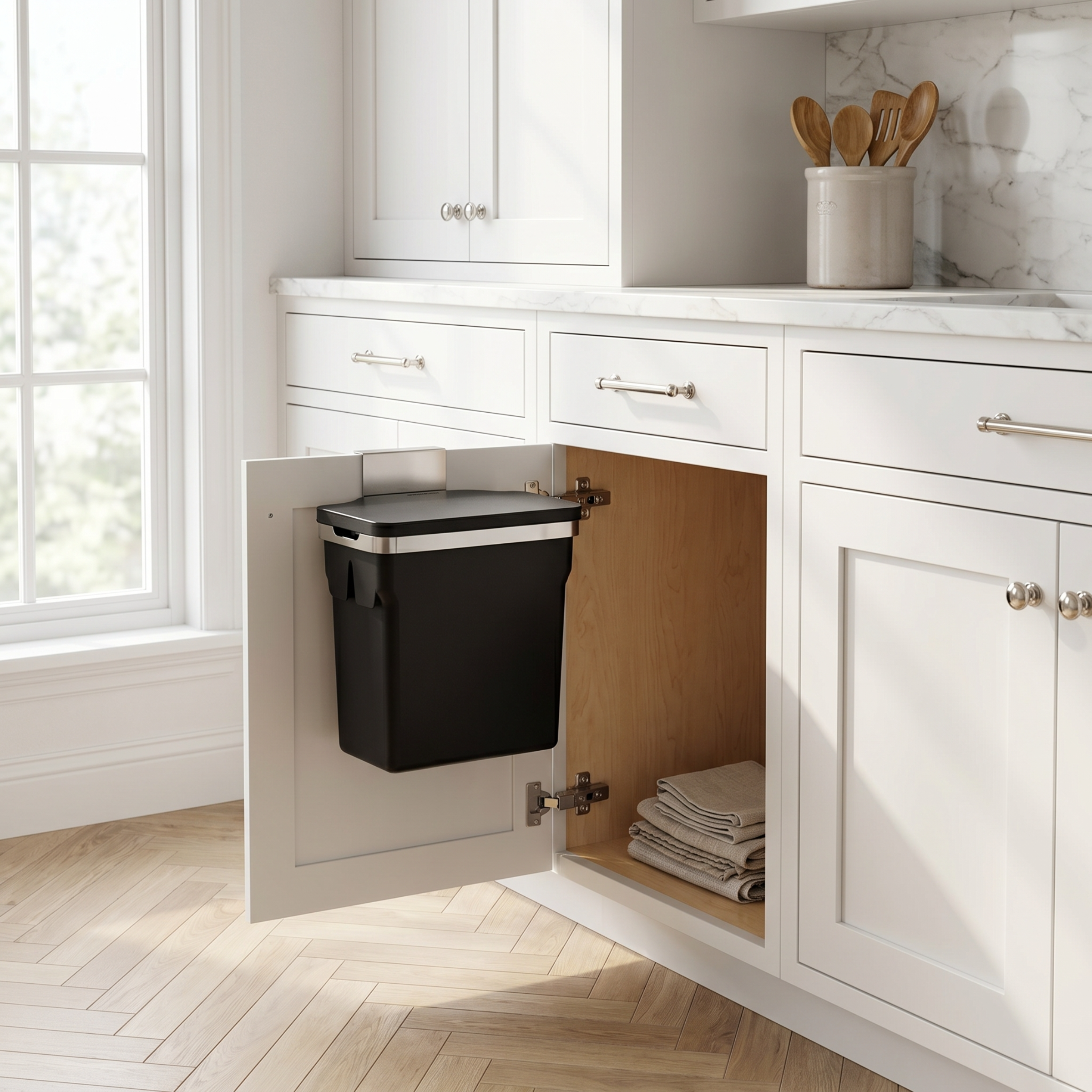 simplehuman-10l-in-cabinet-can-cestino-da-anta-da-10-litri-con-cornice-in-acciai image 2