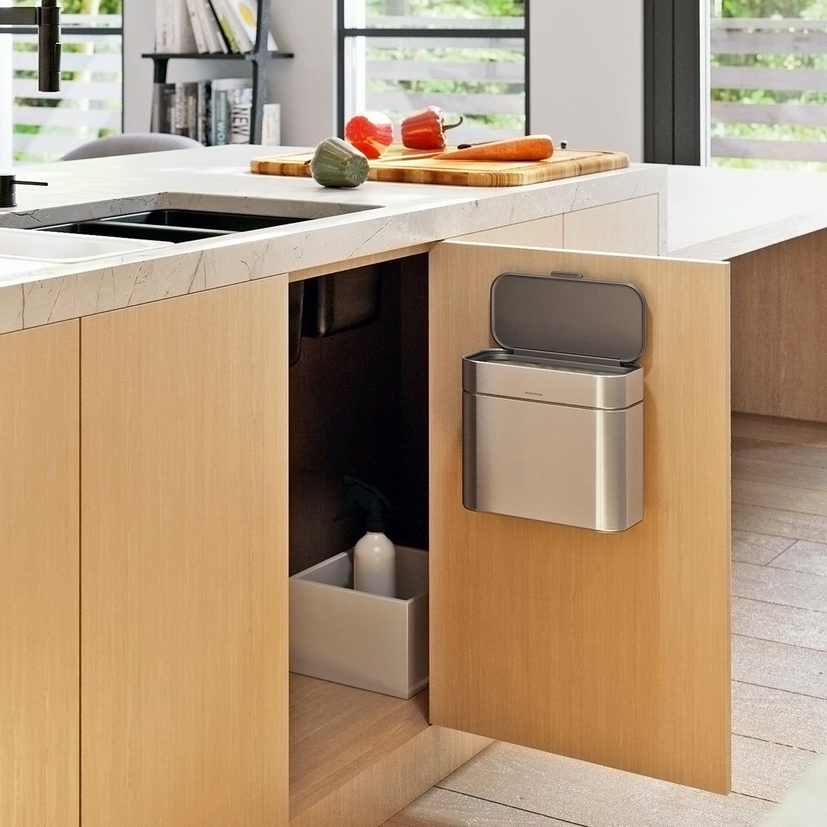 simplehuman-compost-caddy-wall-mount-staffa-di-montaggio-a-parete-per-compostier image 6