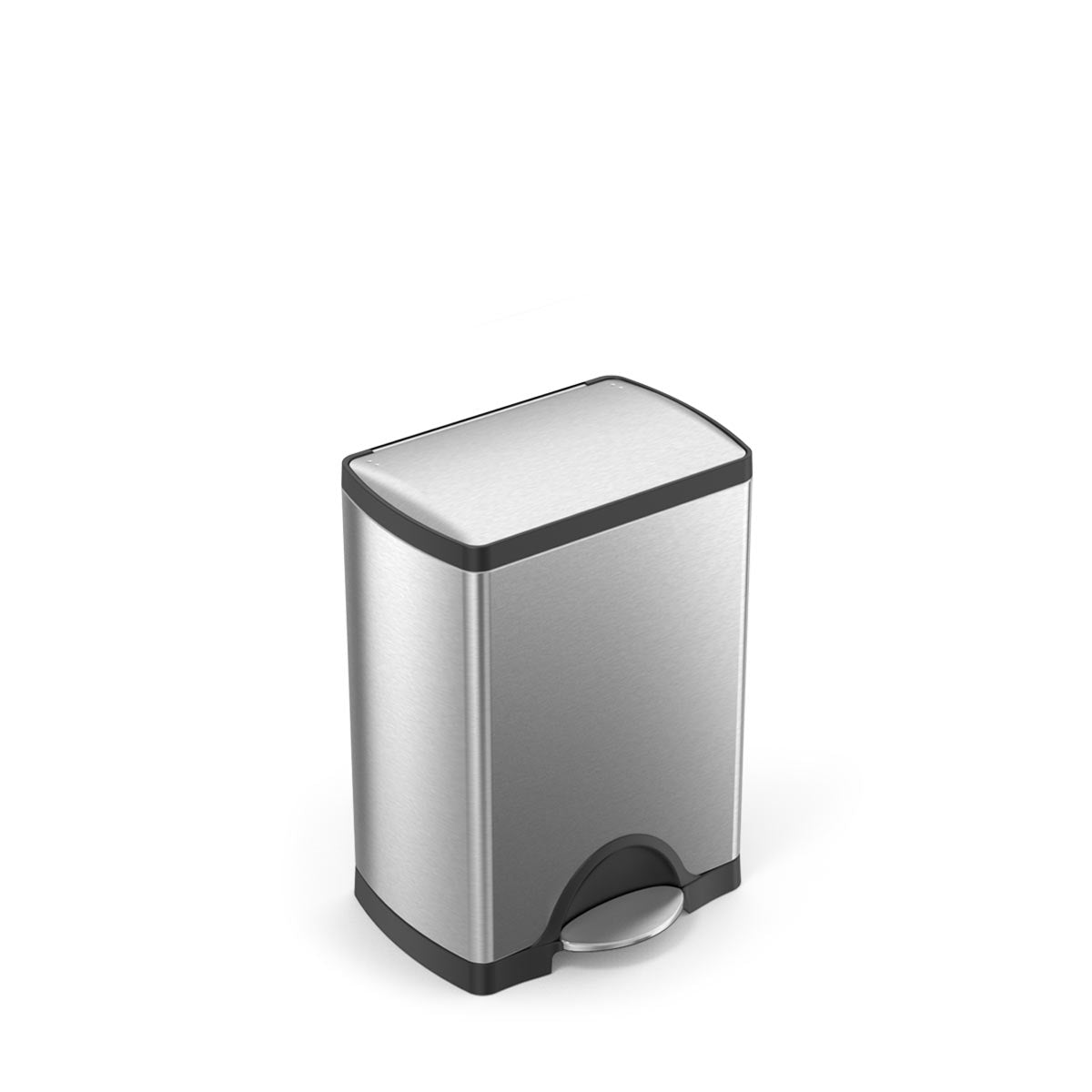 simplehuman-gen1-30l-rectangular-step-can-pattumiera-a-pedale-rettangolare-in-ac image 3