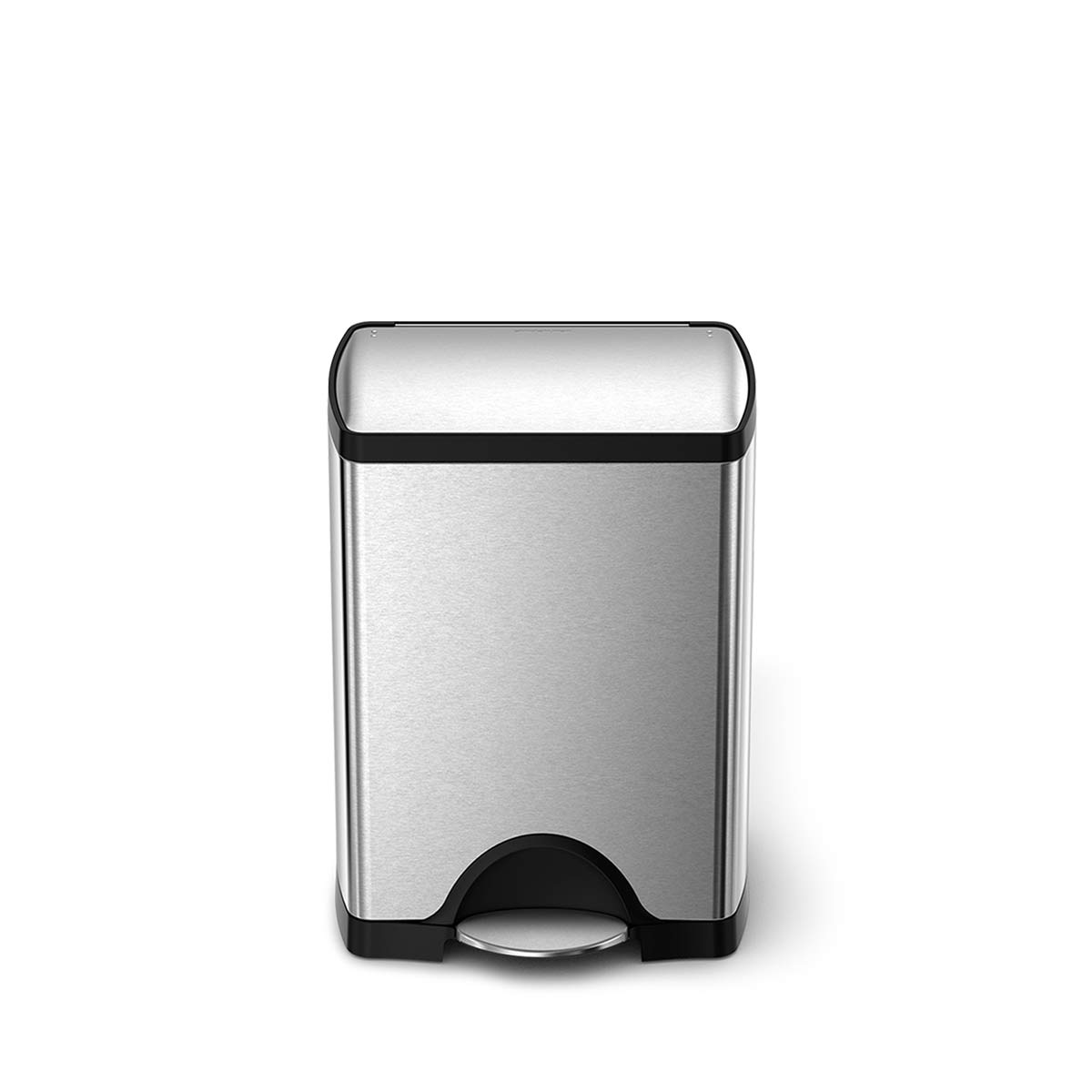 simplehuman-gen1-30l-rectangular-step-can-pattumiera-a-pedale-rettangolare-in-ac image 1