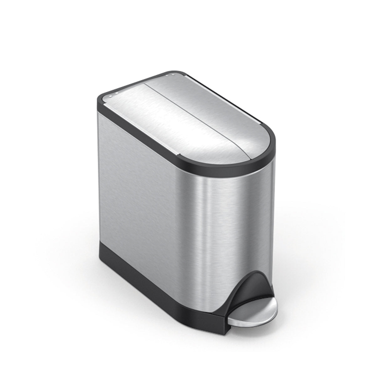 simplehuman-10l-butterfly-step-can-pattumiera-compatta-a-pedale-con-coperchio-bu image 1