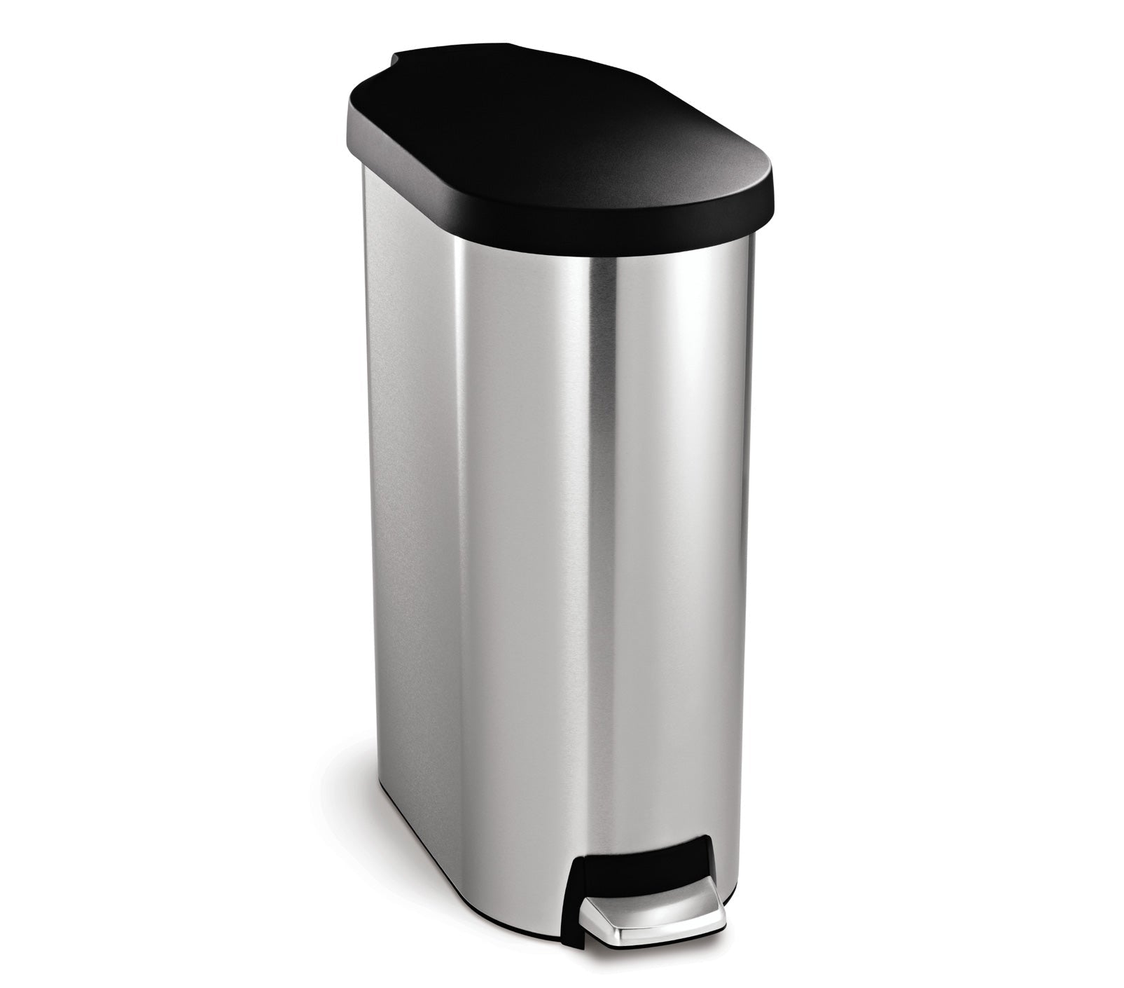 simplehuman-45l-slim-step-can-with-plastic-lid-pattumiera-a-pedale-slim-45-litri image 1