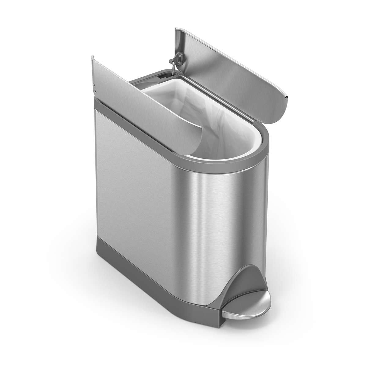 simplehuman-small-butterfly-step-can-10l-pattumiera-a-pedale-con-coperchio-farfa image 2