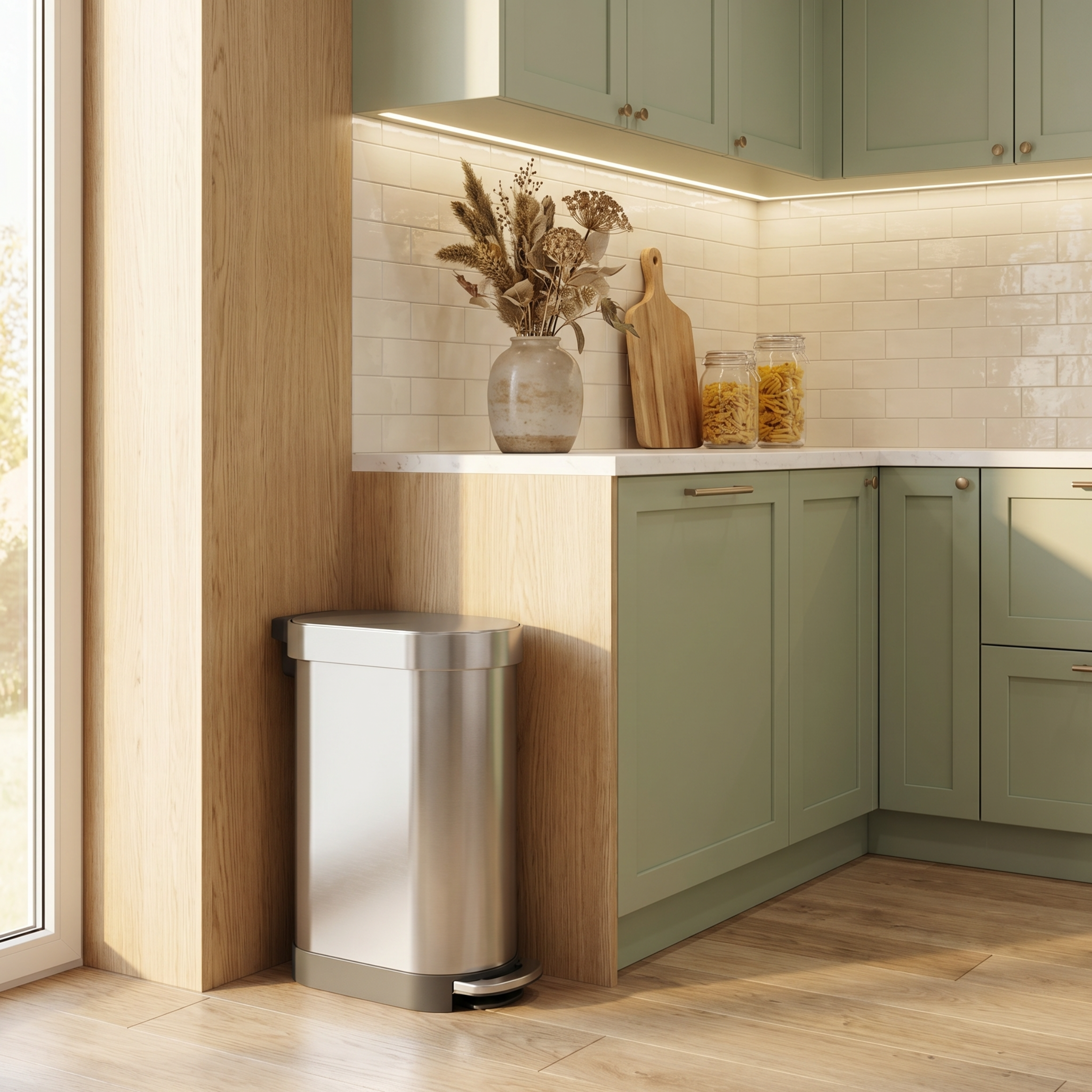 simplehuman-45l-slim-step-can-with-liner-rim-pattumiera-a-pedale-sottile-da-45-l image 5