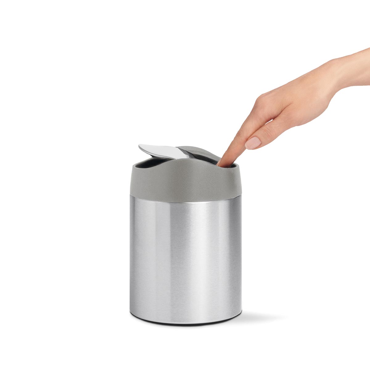 simplehuman-mini-can-1-5l-cestinino-con-coperchio-bilanciere-a-bilico image 2