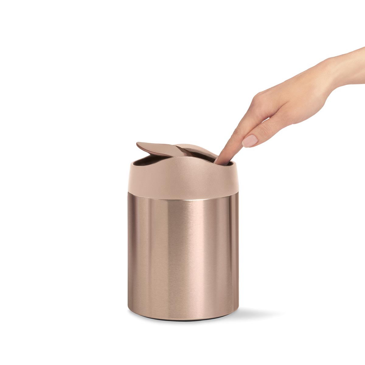 simplehuman-mini-can-1-5l-cestinino-con-coperchio-bilanciere-a-bilico image 5