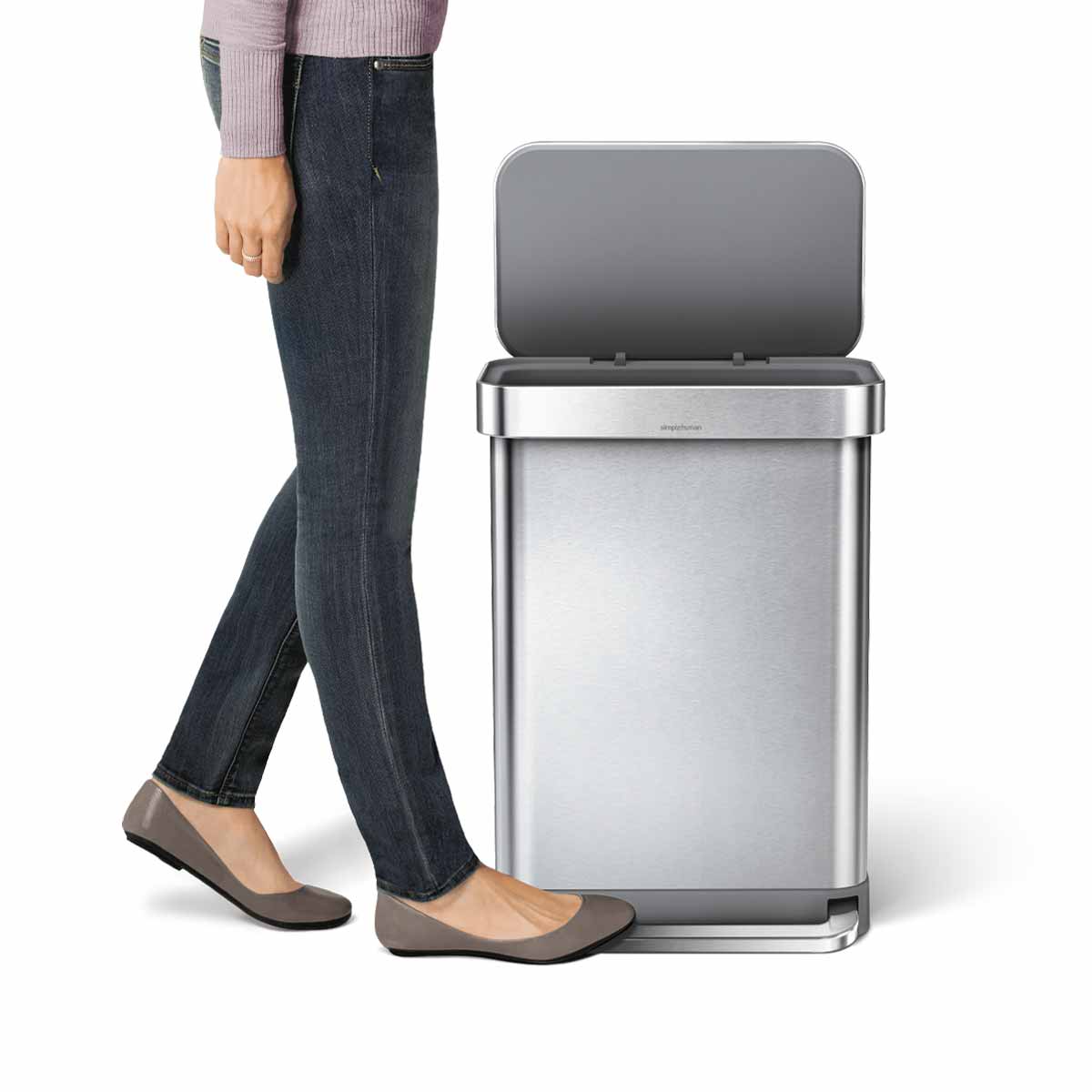 simplehuman-55l-rectangular-step-can-with-liner-pocket-bonus-4-5l-cestello-retta image 6