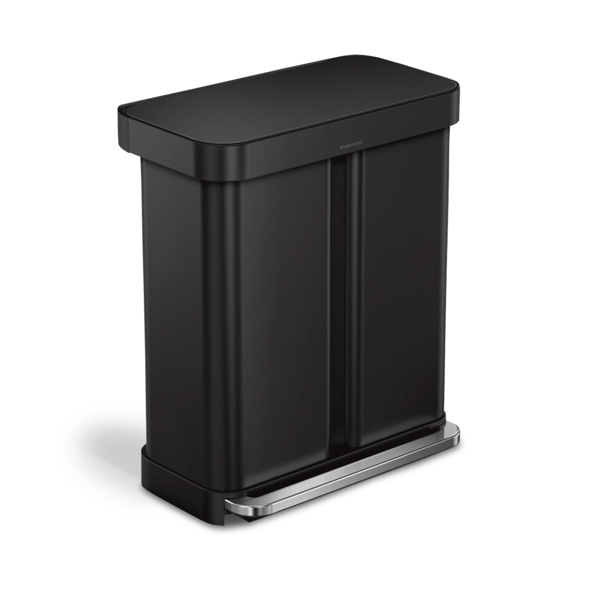 simplehuman-58l-dual-compartment-rectangular-step-can-cestino-a-pedale-doppio-sc image 6