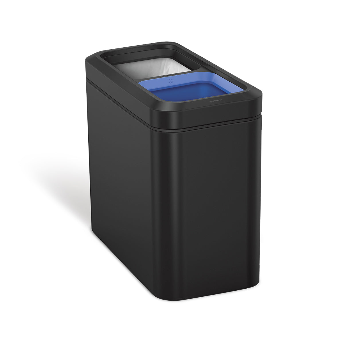 simplehuman-20l-dual-compartment-slim-open-can-cestino-open-top-a-due-scomparti- image 6