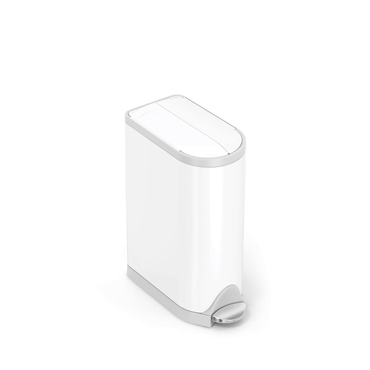 simplehuman-diaper-can-cestino-pannolini-compatto-con-coperchio-farfalla-pod-odo image 1