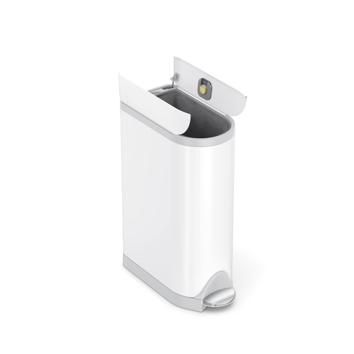 simplehuman-diaper-can-cestino-pannolini-compatto-con-coperchio-farfalla-pod-odo image 3