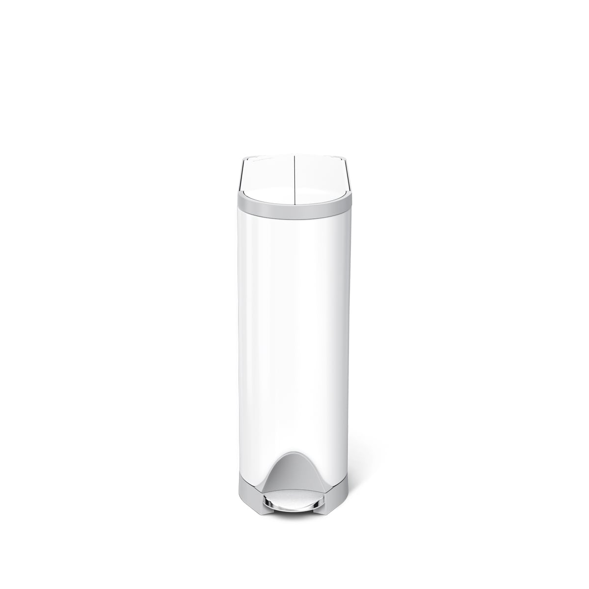 simplehuman-diaper-can-cestino-pannolini-compatto-con-coperchio-farfalla-pod-odo image 2