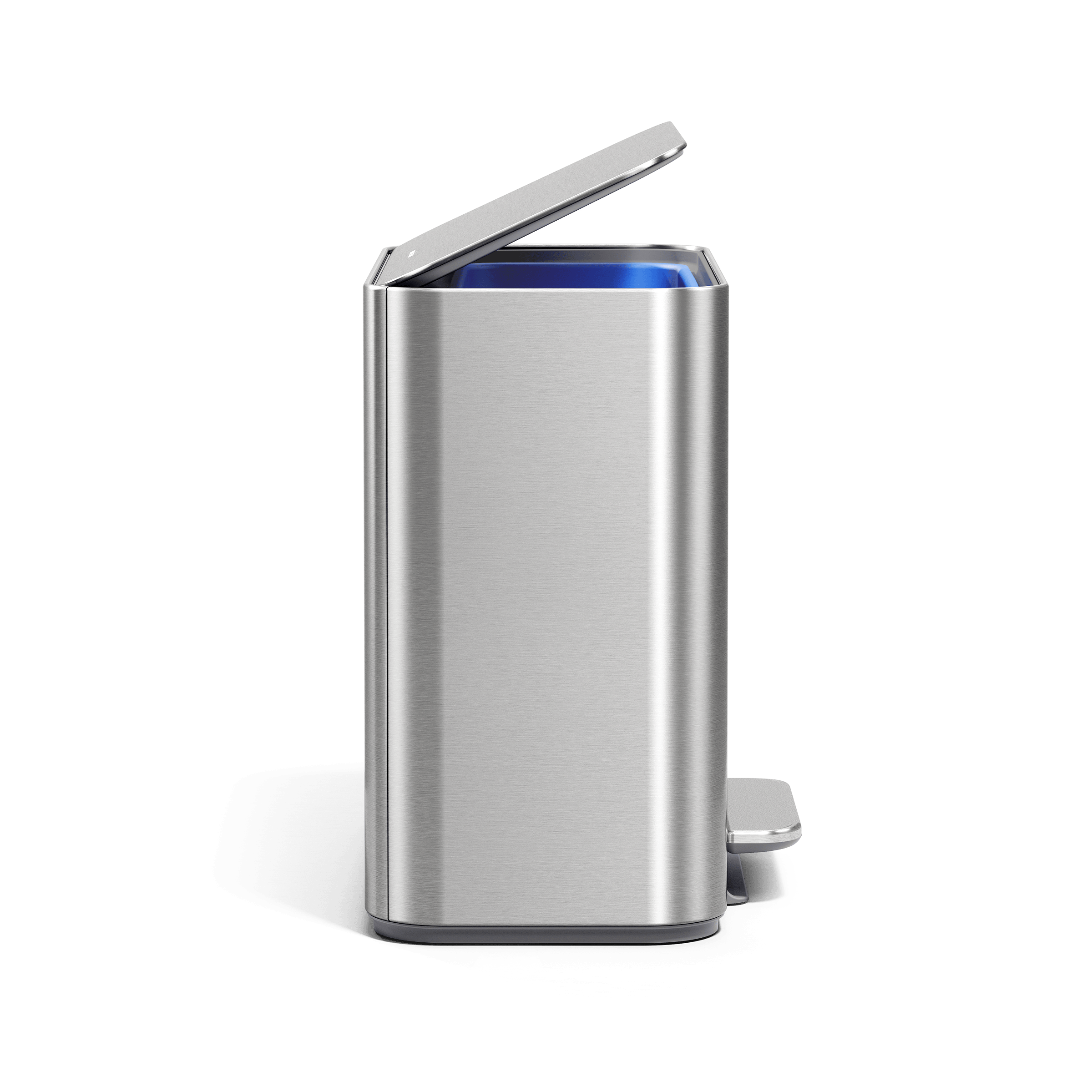 simplehuman-16l-mini-step-can-cestino-a-pedale-rettangolare-16-litri-con-tasca-p image 5