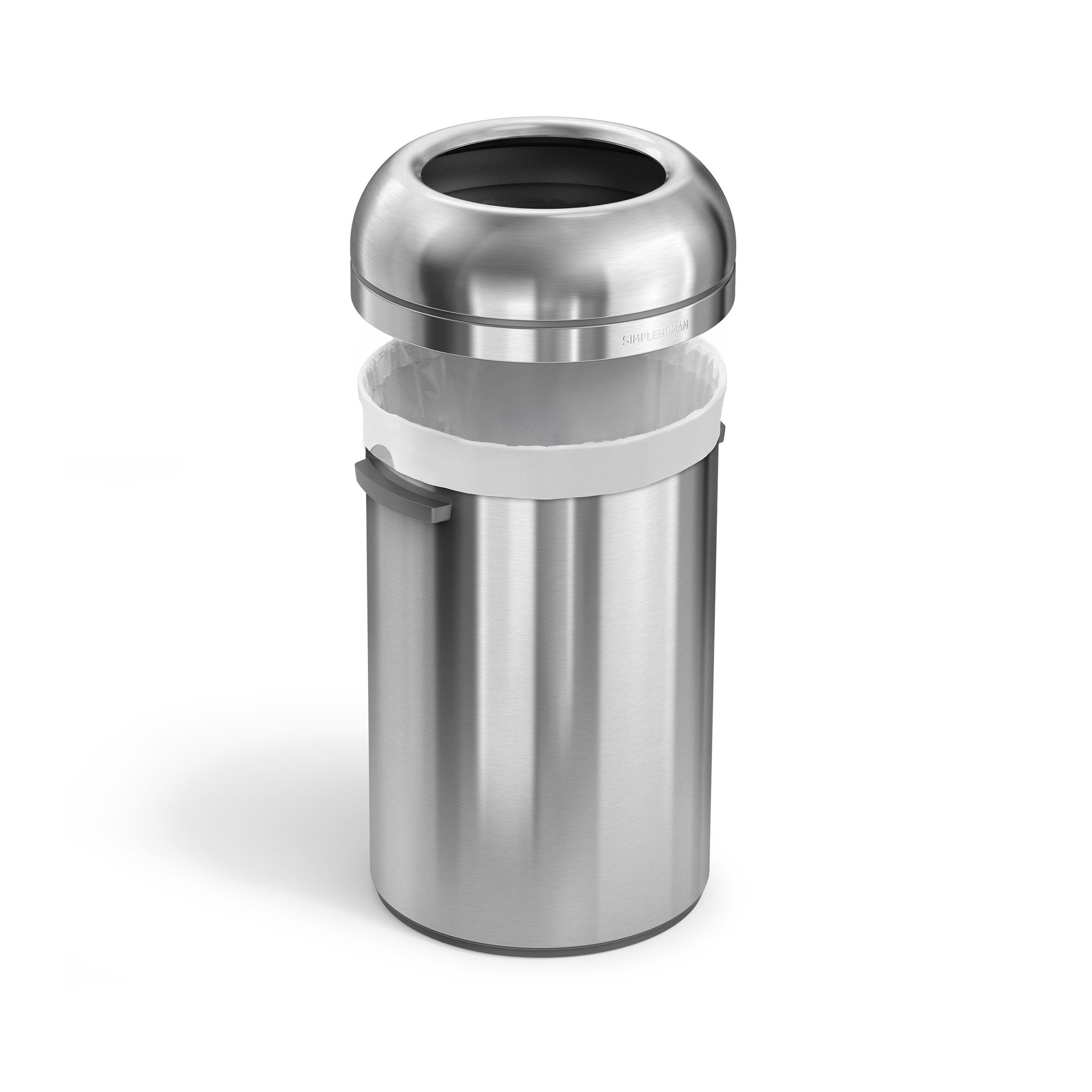 simplehuman-115l-all-steel-bullet-open-can-bidone-open-top-in-acciaio-inox-pesan image 4