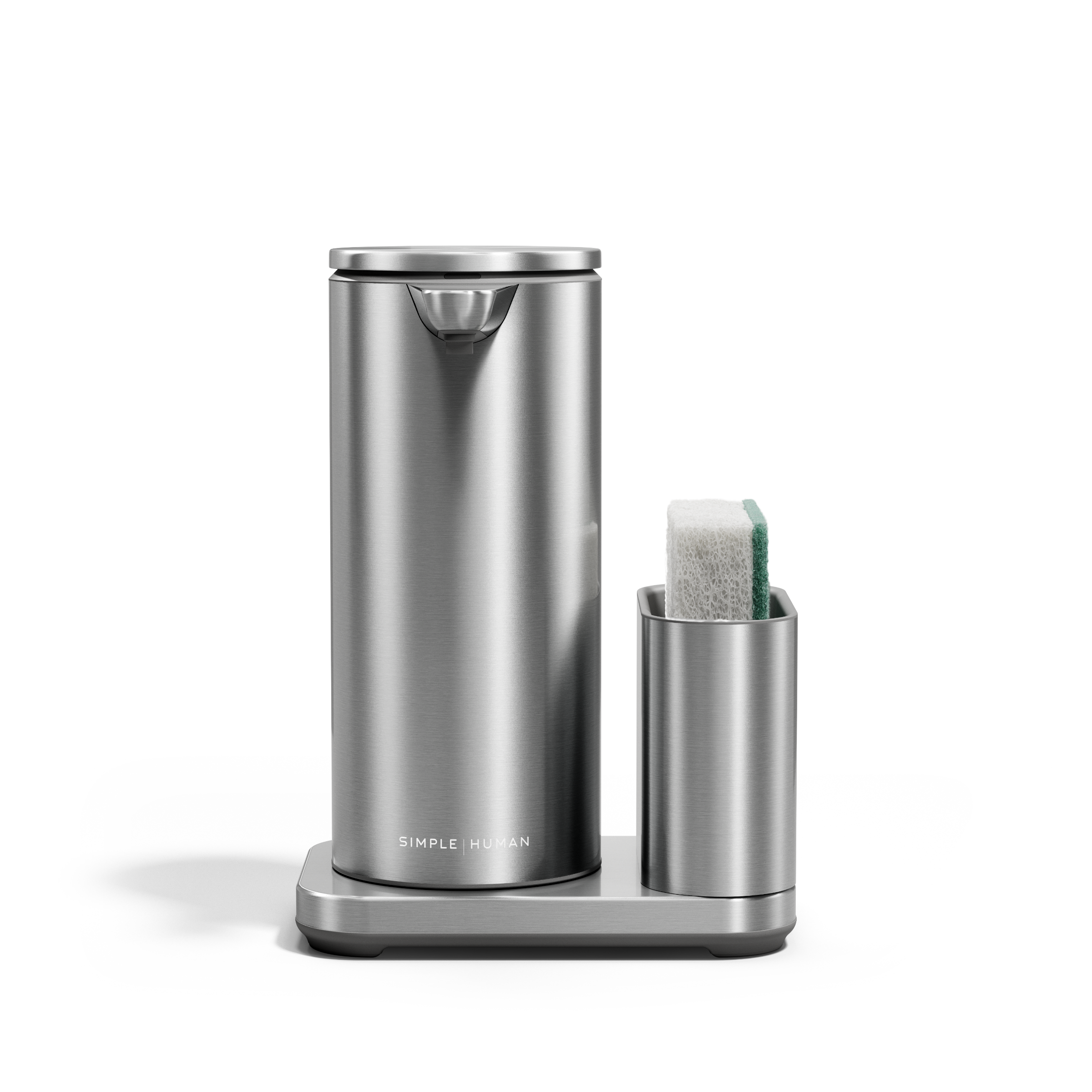 simplehuman-14-oz-sensor-pump-dish-dispenser-sapone-touch-free-con-portasponge-i image 1