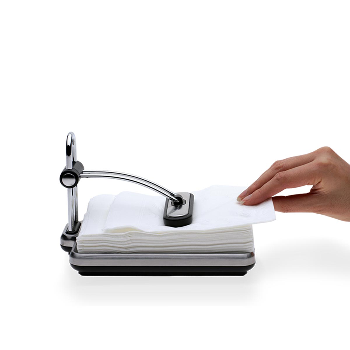 simplehuman-quick-grip-napkin-holder-portatovaglioli-con-braccio-a-tensione-pesa image 3